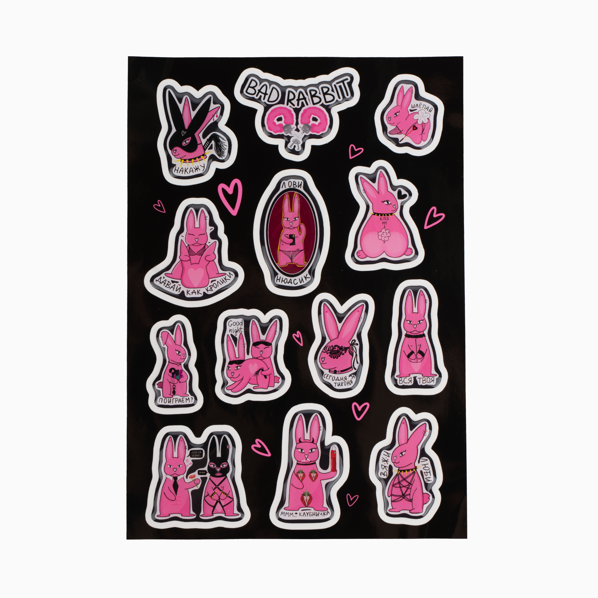 Стикерпак Pink Rabbit 21х14,8