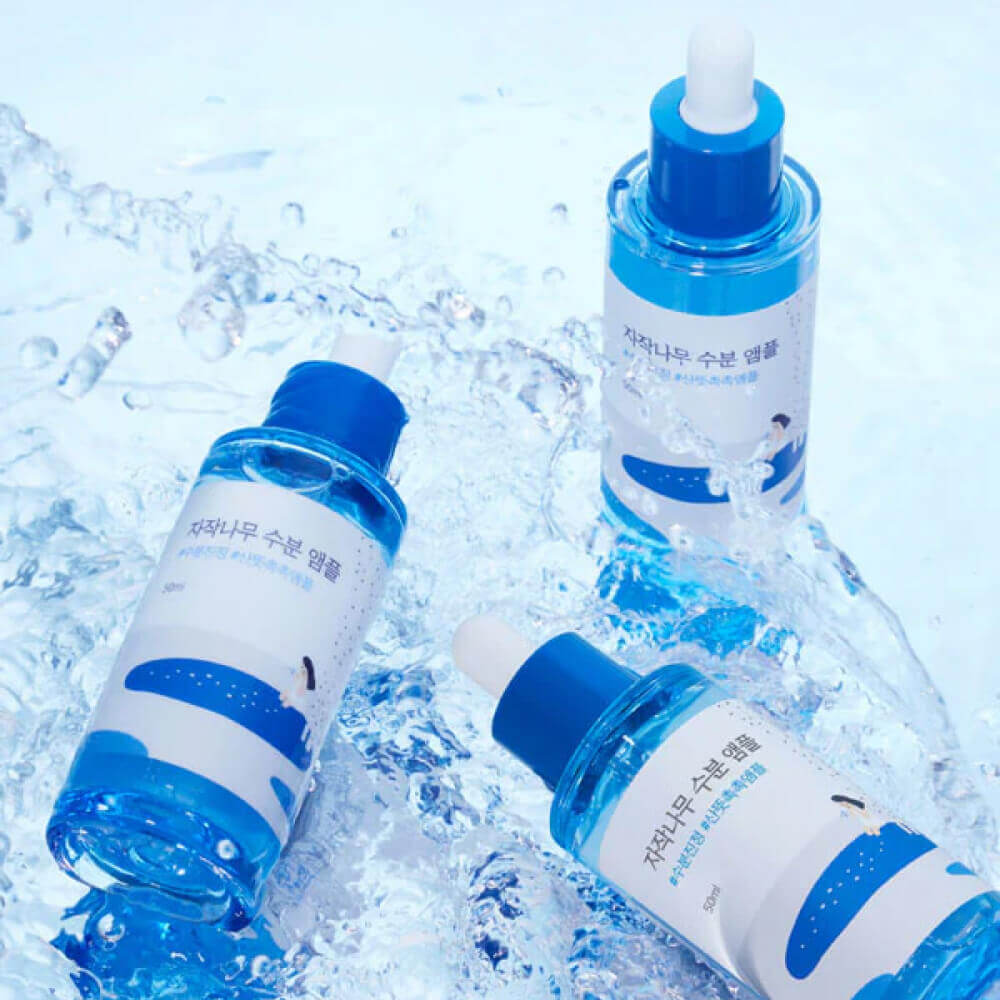round lab birch juice moisturizing ampoule, липосомальная ампула для интенсивного увлажнения 50 мл в СПб