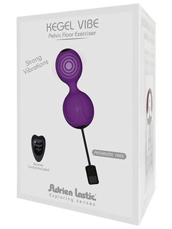 шарики с вибрацией kegel vibe фиолетовые в СПб