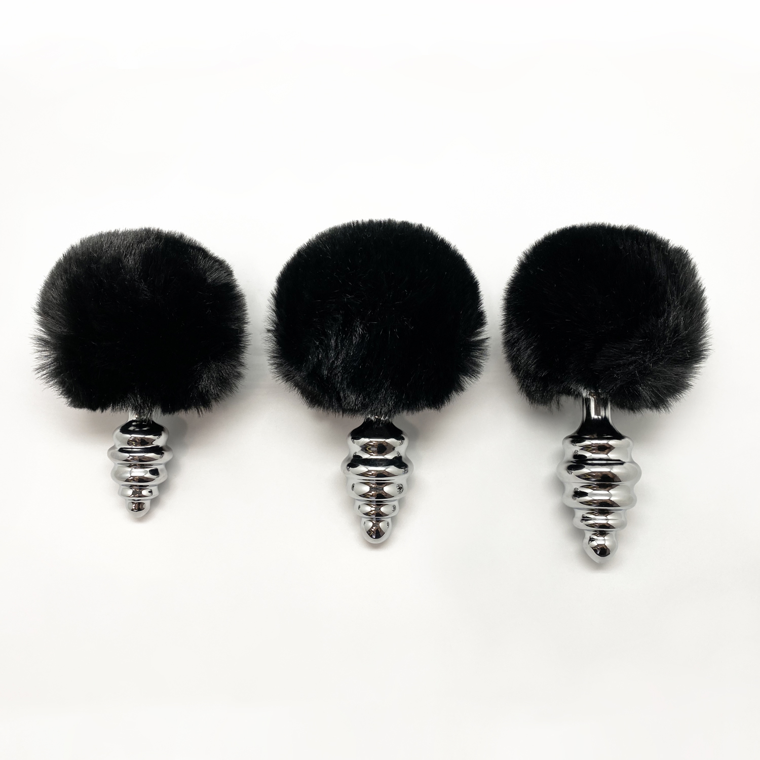 анальная пробка metal anal fluffly twist plug s black 70391al в СПб