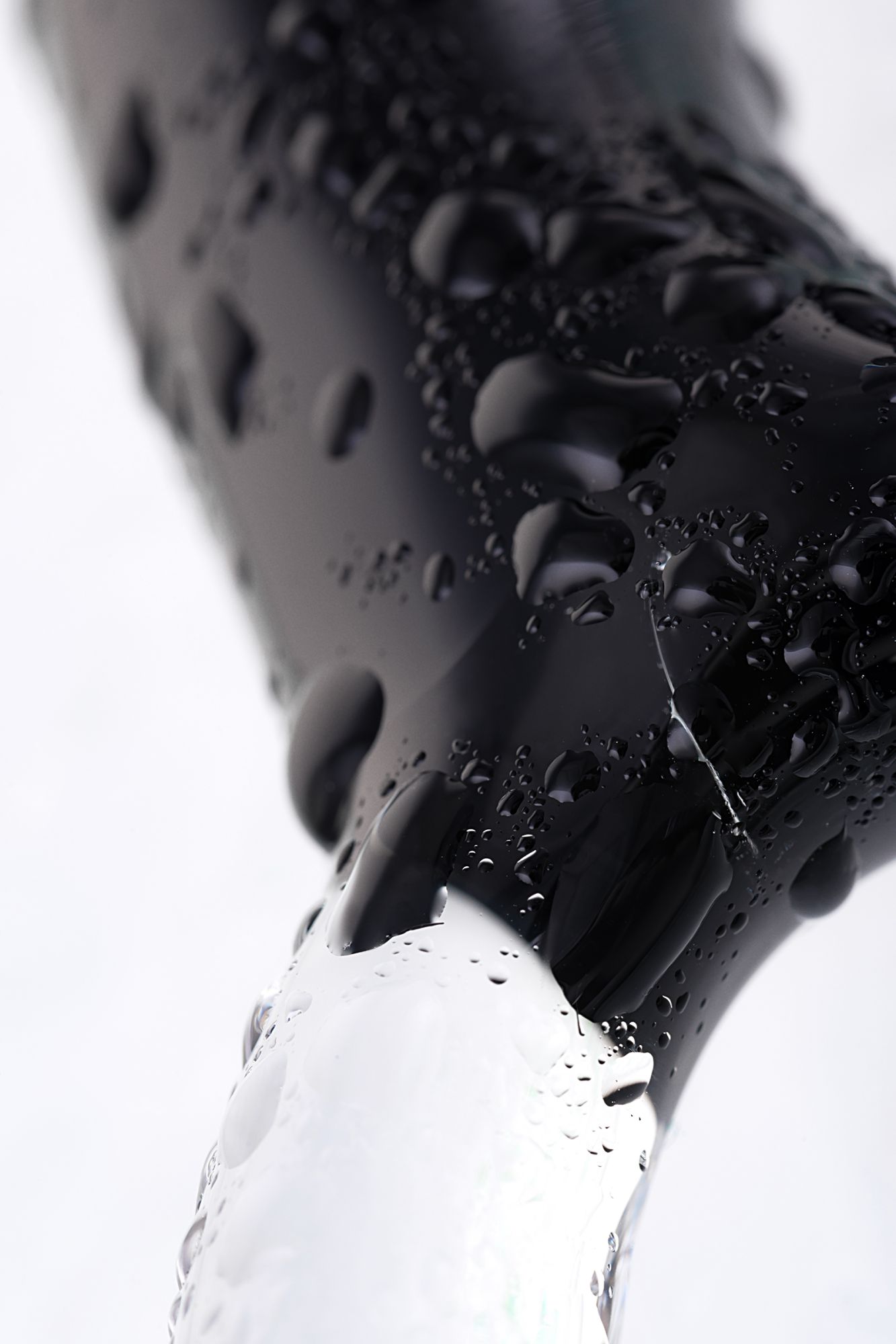 стимулятор простаты sexus glass, стекло, черный, 17 см в СПб