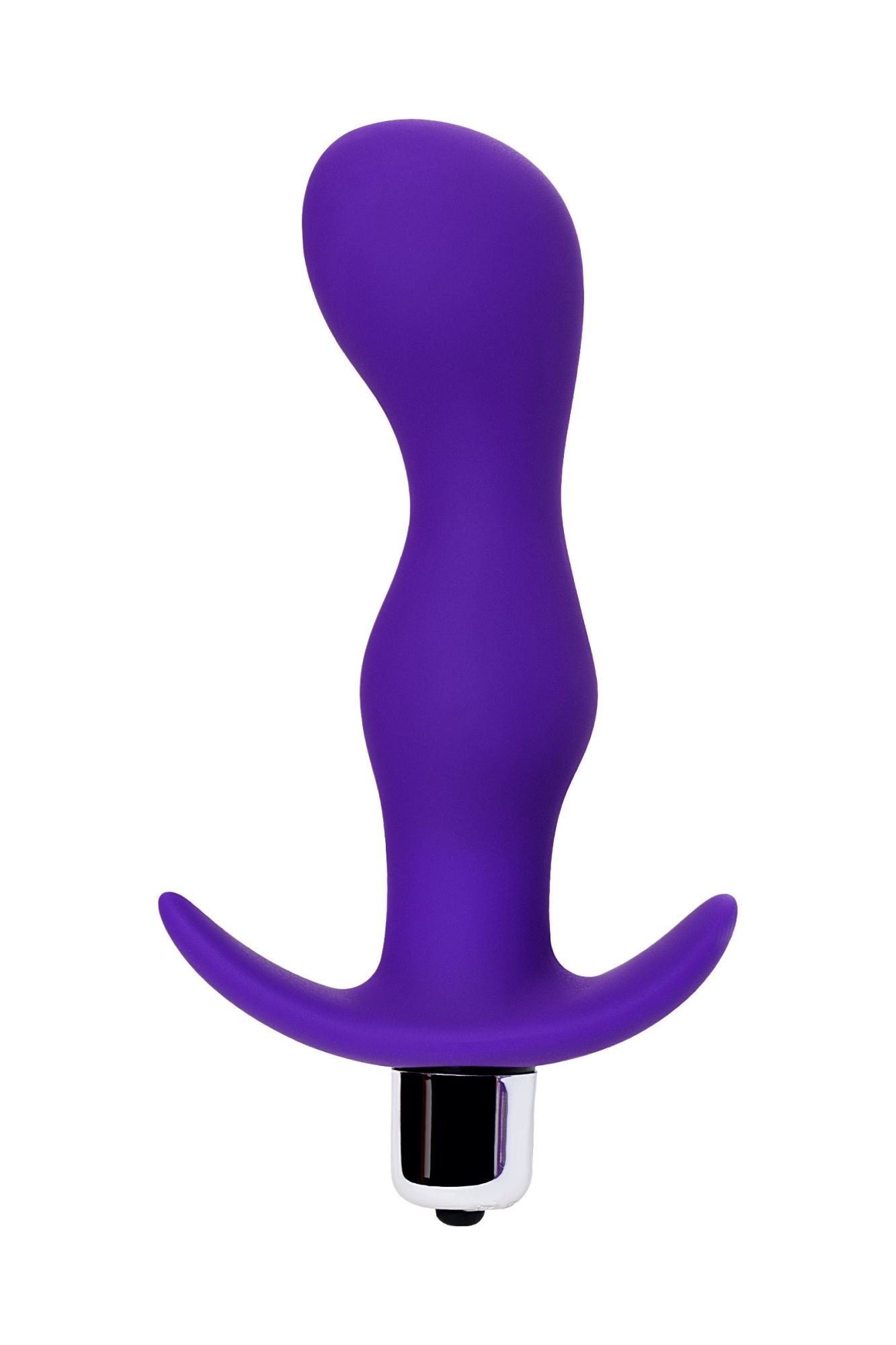 анальная пробка с вибрацией a-toys by toyfa kamet, размер l, силикон, фиолетовая, 14 см в СПб