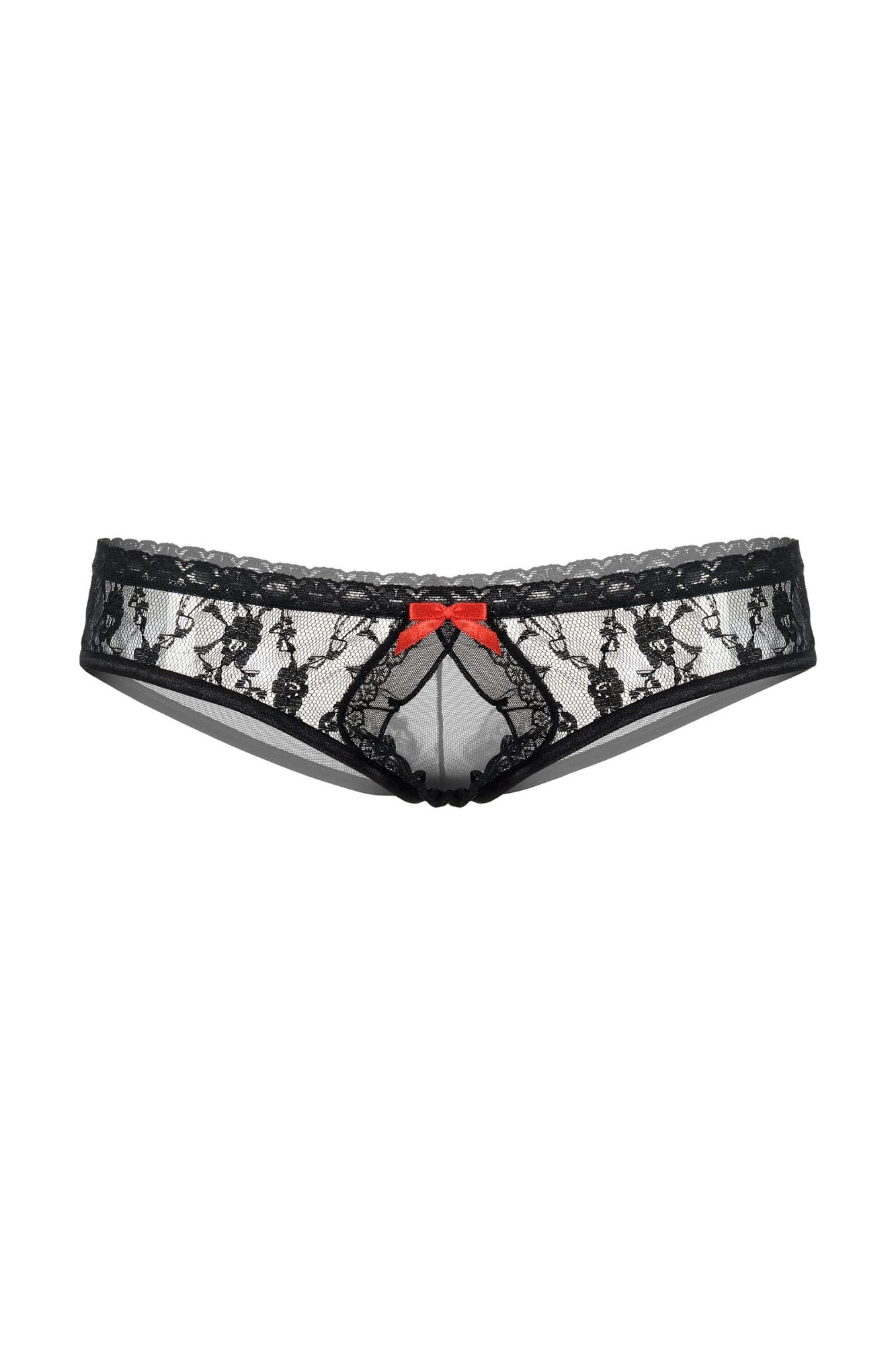 Эротическое трусики кружевные открытые softline collection, черный, m/l в СПб