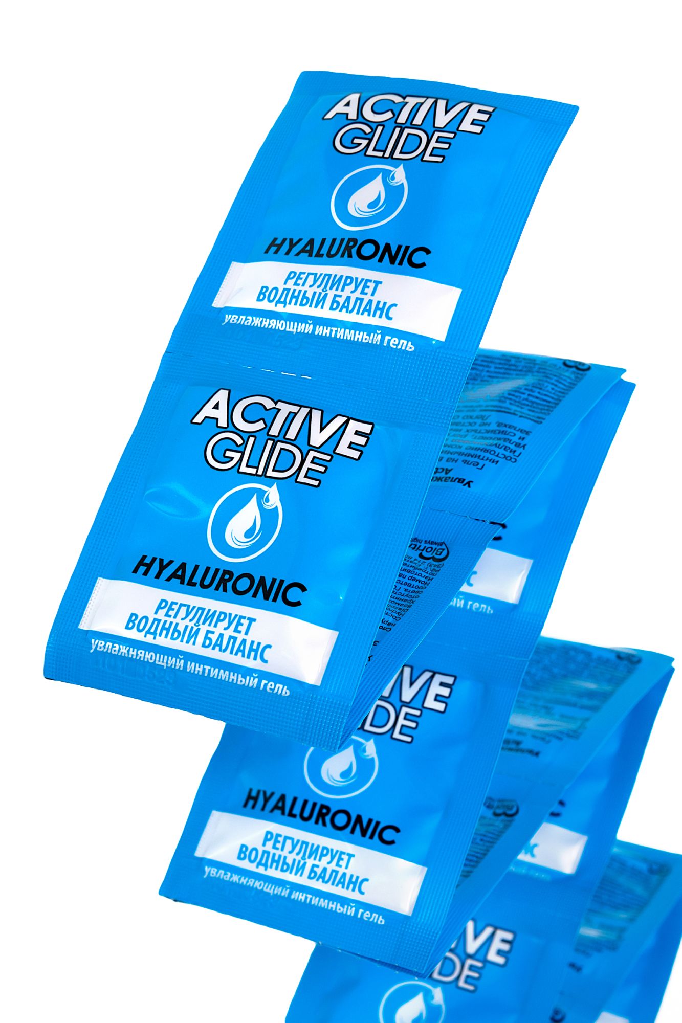 увлажняющий интимный гель active glide hyaluronic, 3 г 20шт в упаковке в СПб