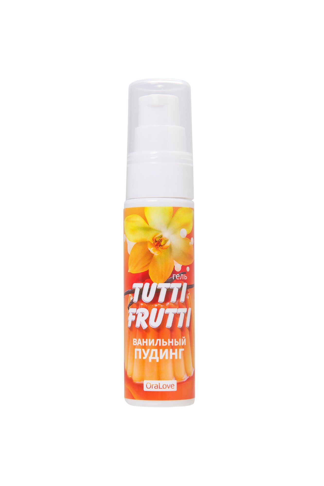 съедобная гель-смазка tutti-frutti для орального секса со вкусом ванильный пудинг, 30 гр в СПб