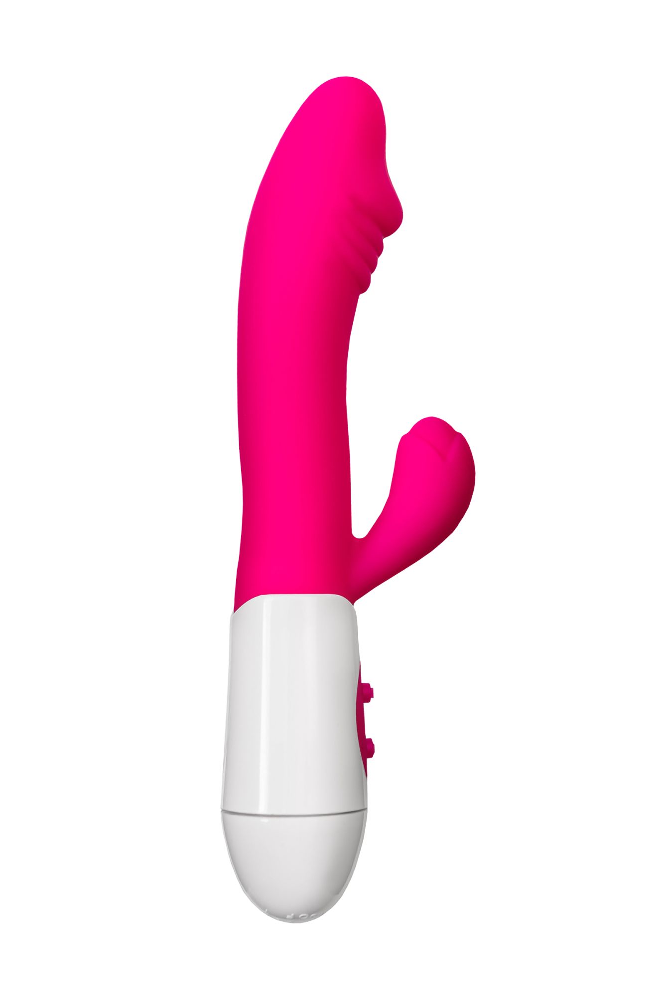 вибратор с клиторальным стимулятором toyfa a-toys area, силикон, розовый, 19,5 см в СПб