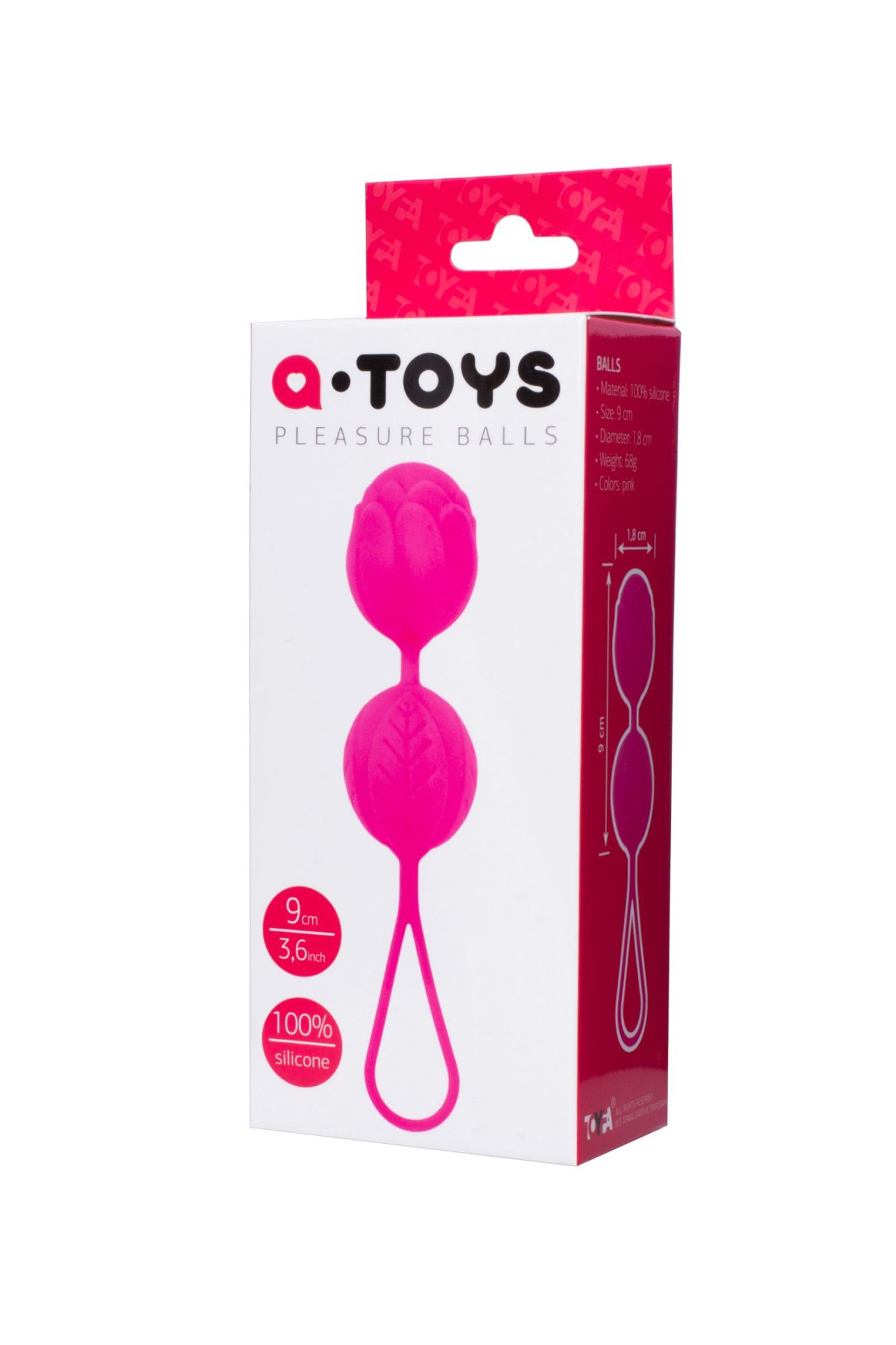 вагинальные шарики toyfa  a-toys flov, силикон, розовый, 15  см в СПб