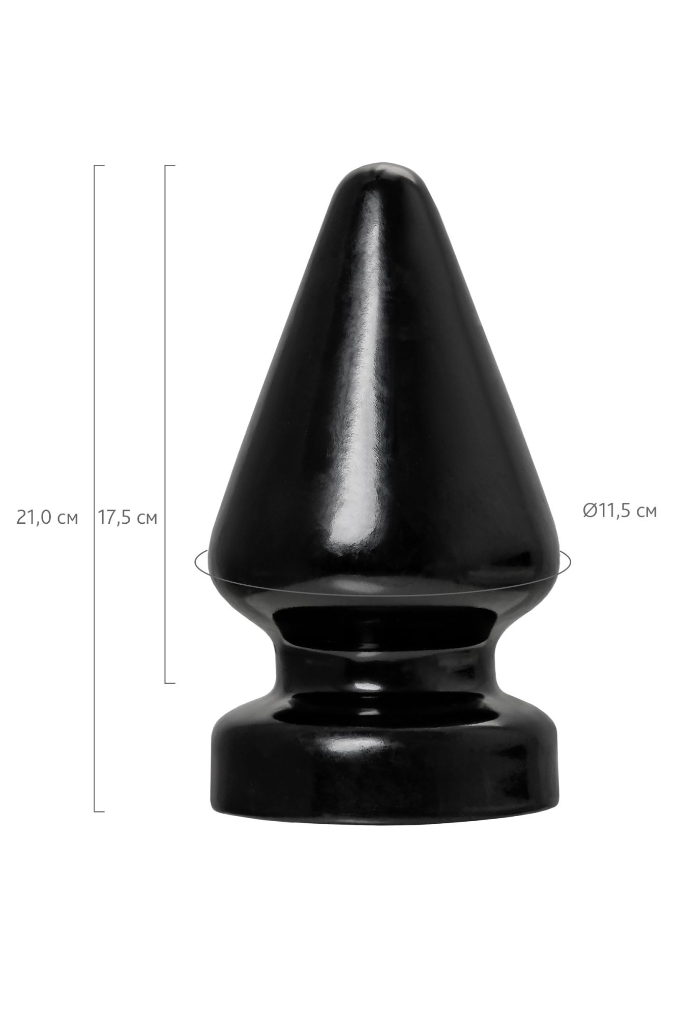 анальная втулка toyfa popo pleasure draco β, pvc, черная, 21 см, ø 11,5 см в СПб