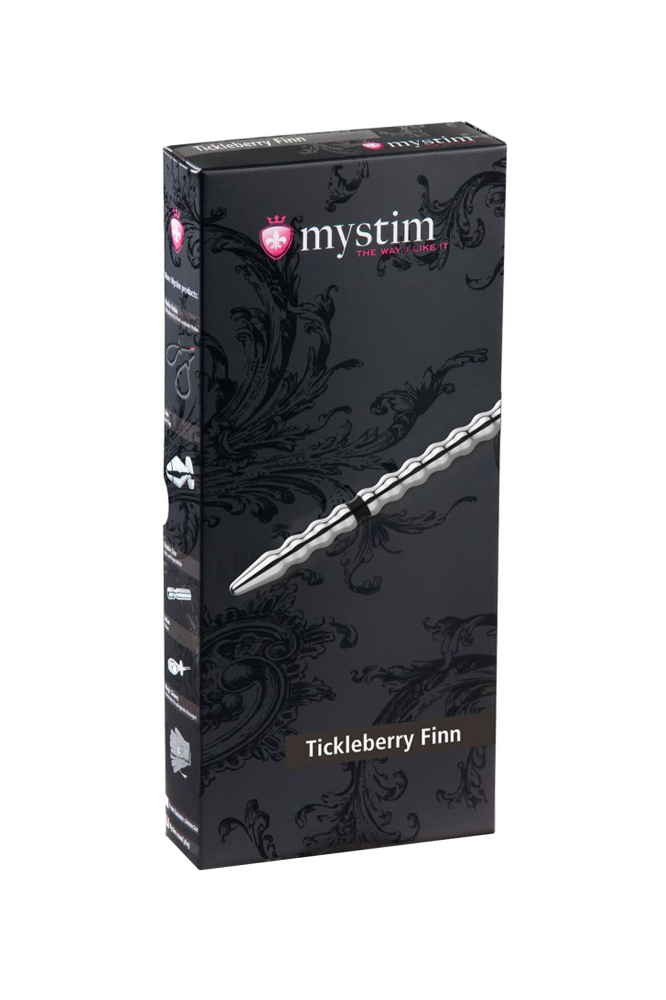 электростимулятор уретры mystim tickleberry finn, хирургическая сталь, серебряный, 19,6 см в СПб