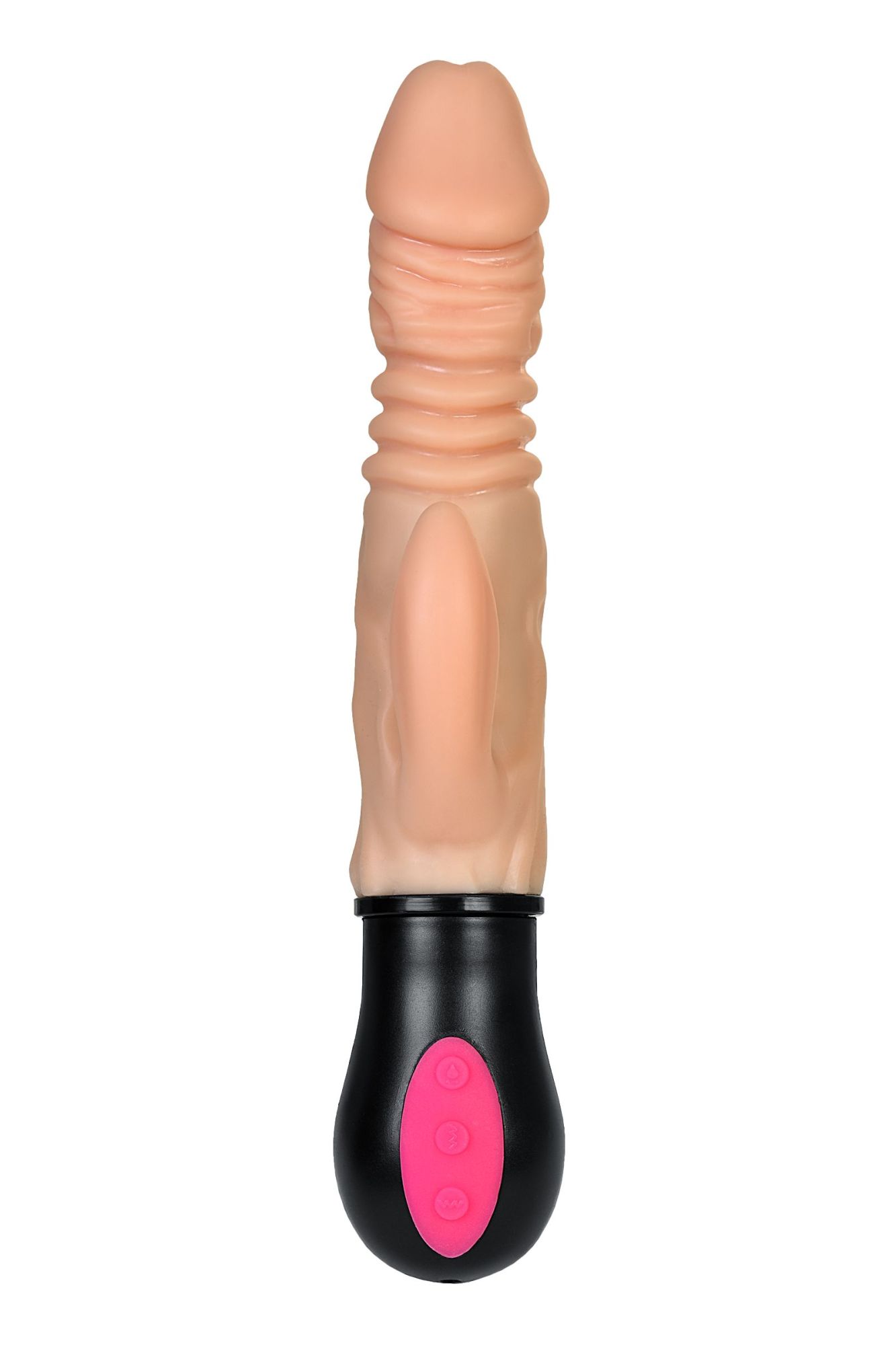 реалистичный вибратор toyfa a-toys hot shot с функцией up-down, tpe, телесный, 24,2 см в СПб