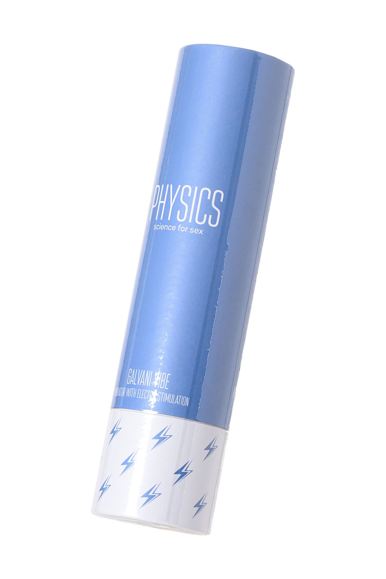 вибратор с электростимуляцией physics galvani vibe, силикон, голубой, 21 см в СПб
