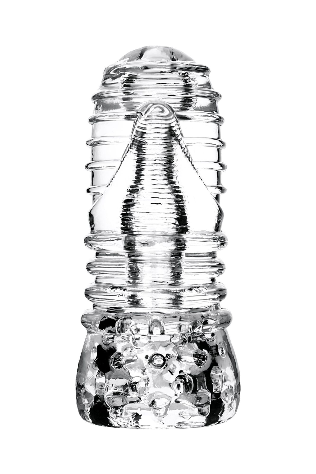 мастурбатор нереалистичный lingam by toyfa savitri, tpe, прозрачный, 14 см в СПб
