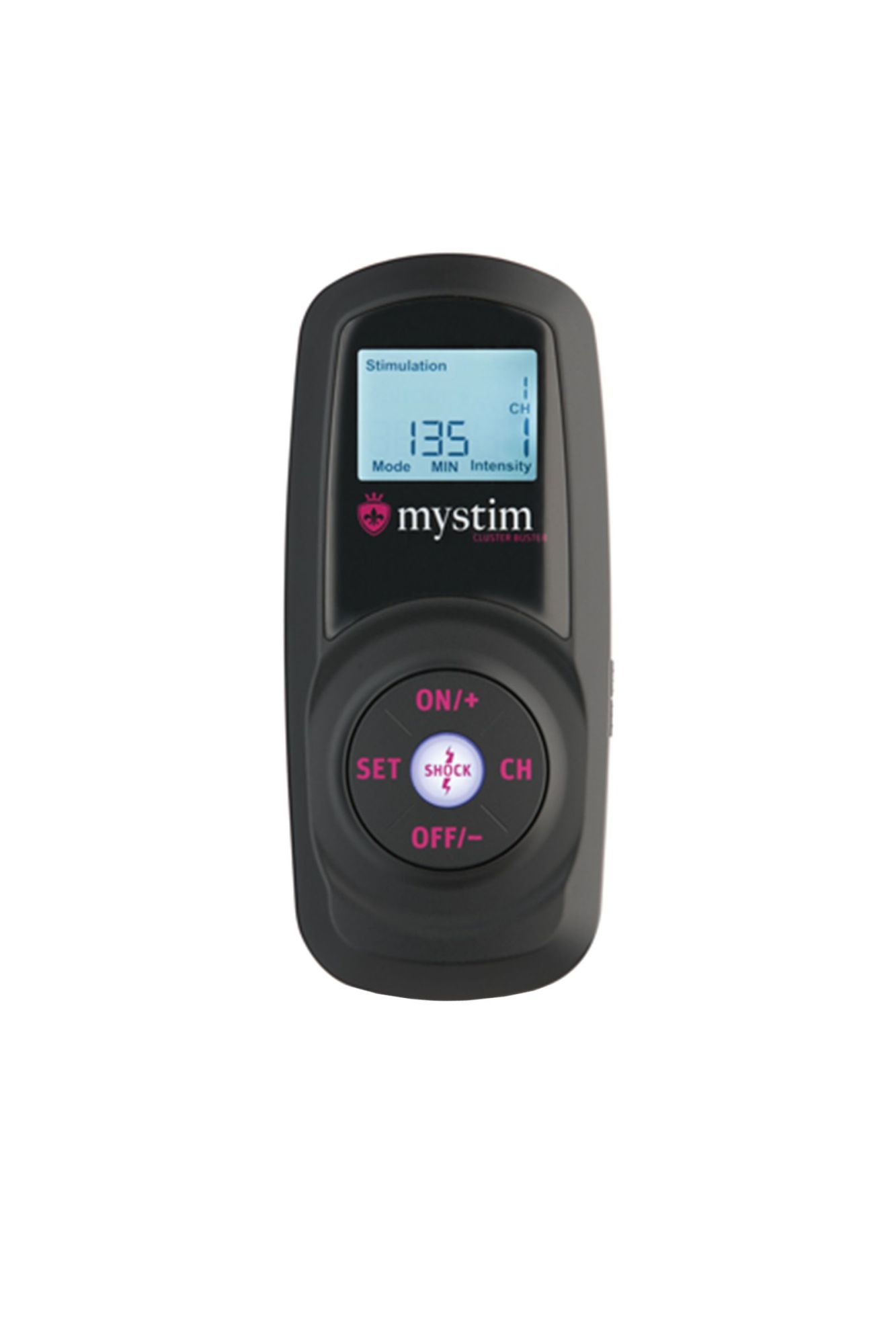 источник импульсов mystim cluster buster, пульт ду, digital, 12 программ, черный в СПб