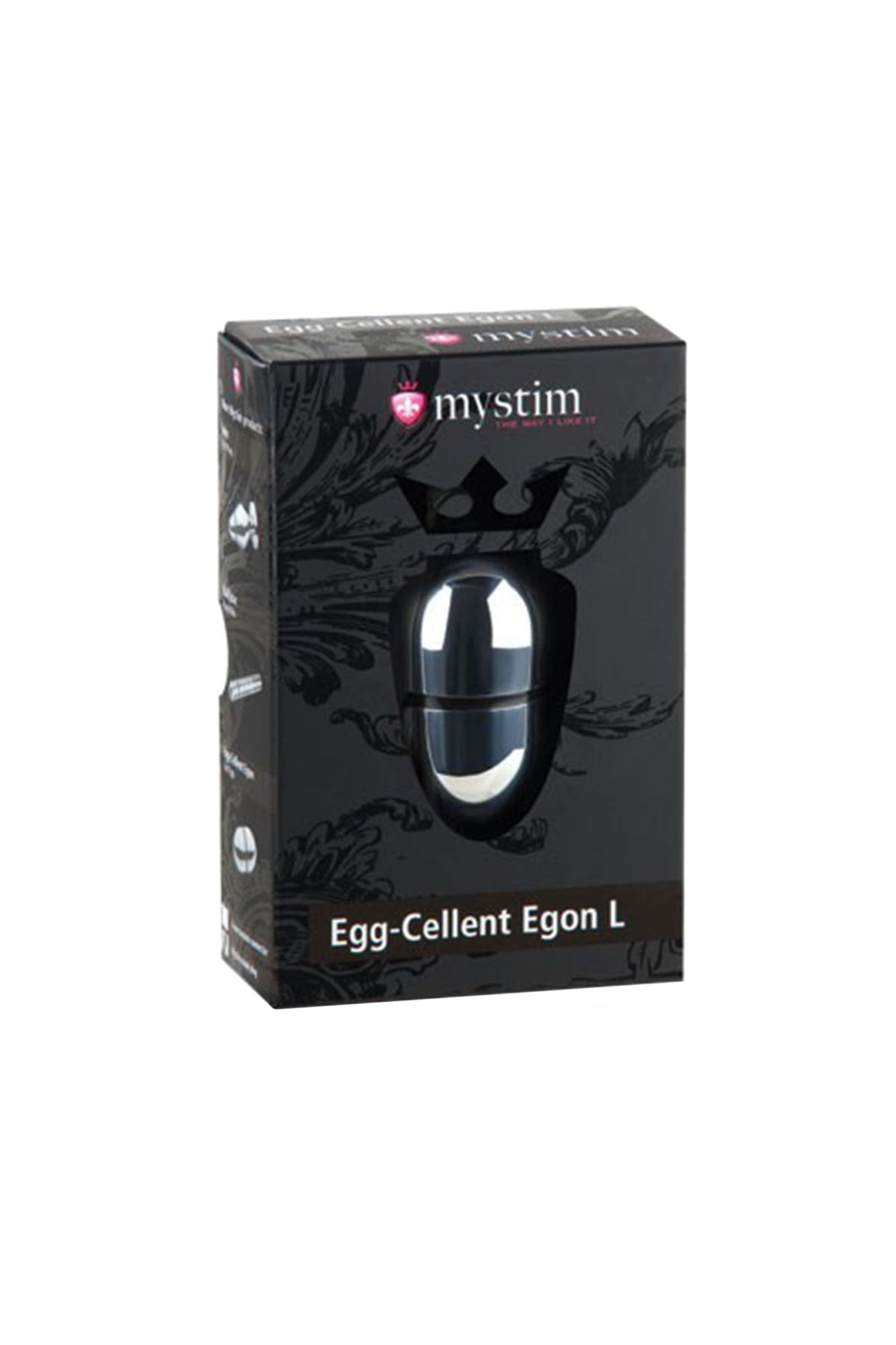 электростимулятор яйцо mystim egg-cellent egon l, хирургическая сталь, серебряный, 7 см в СПб
