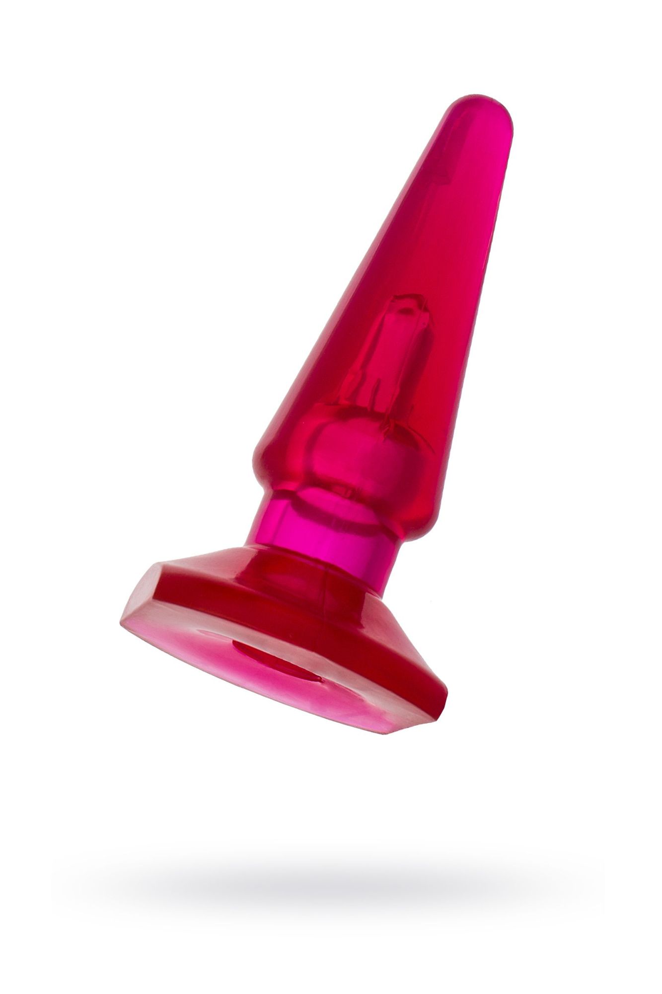 анальная втулка toyfa basic, pvc, розовый, 9,5 см в СПб