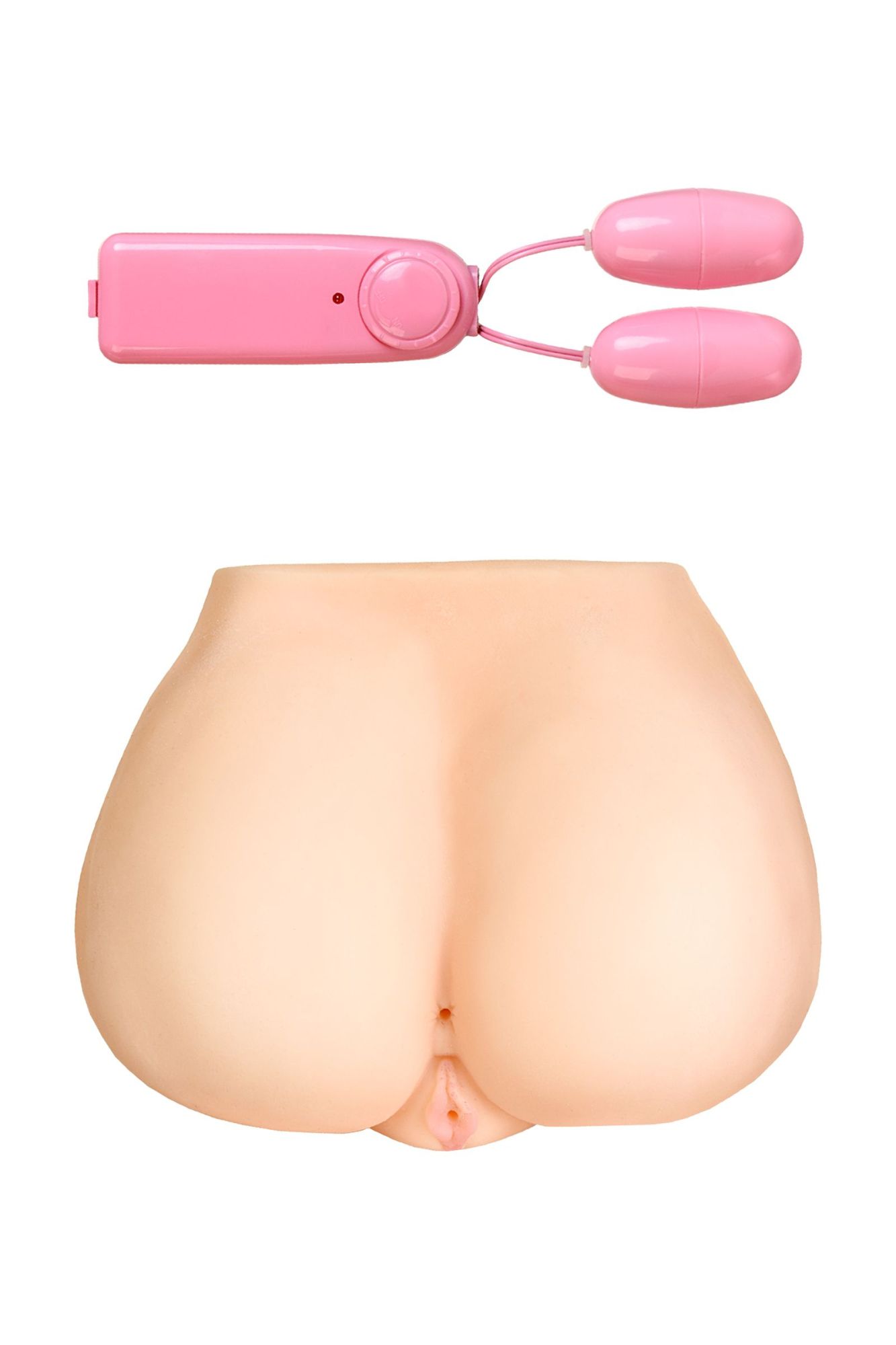 мастурбатор реалистичный toyfa juicy pussy monique, с вибрацией, вагина и анус,tpr, телесный, 17 см в СПб