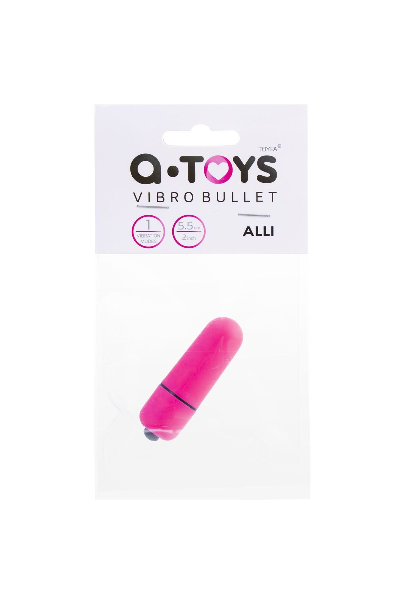 вибропуля a-toys alli abs пластик, розовый в СПб