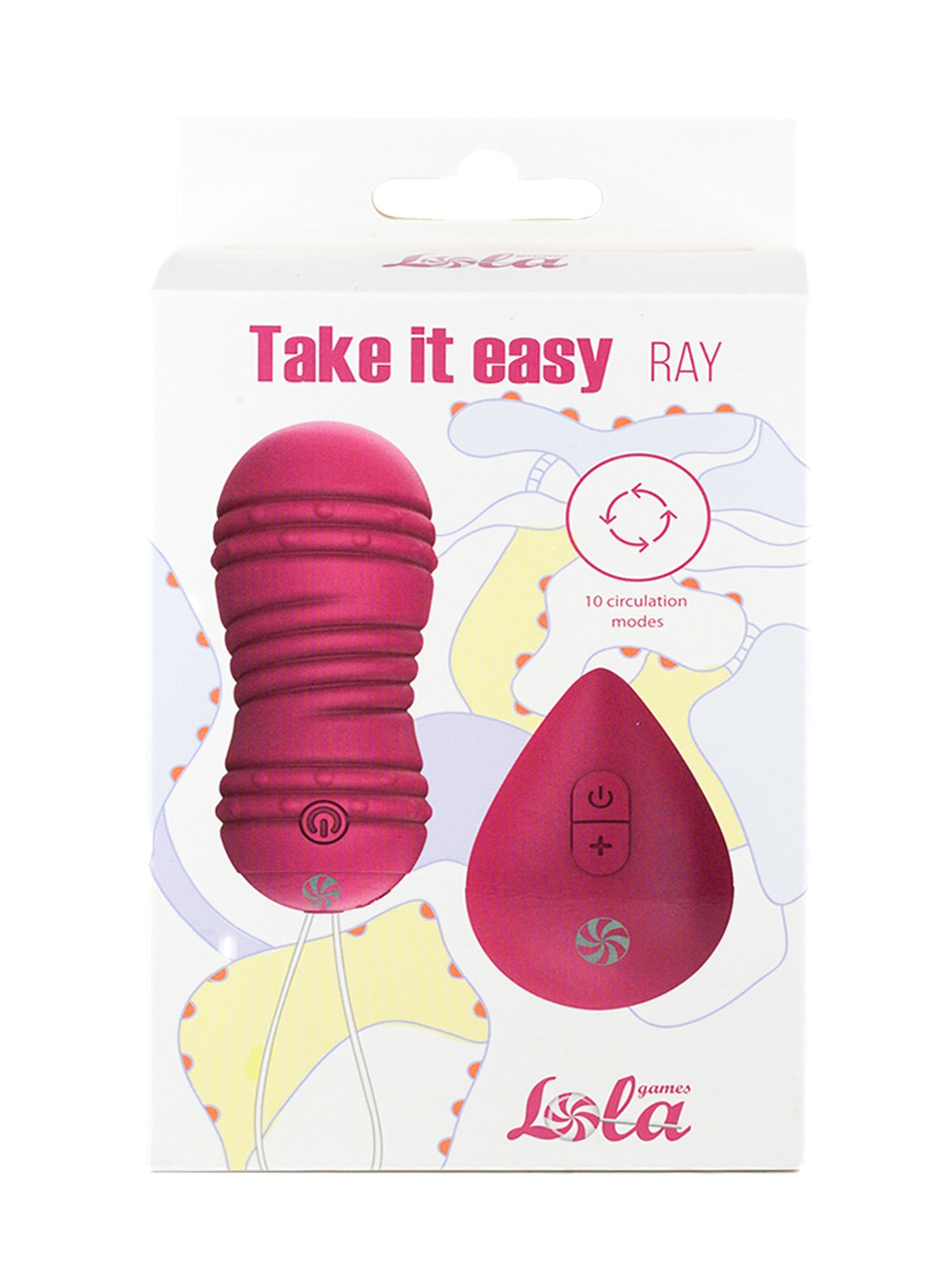 виброшарики с циркуляцией на пульте управления take it easy ray pink 9021-10lola в СПб