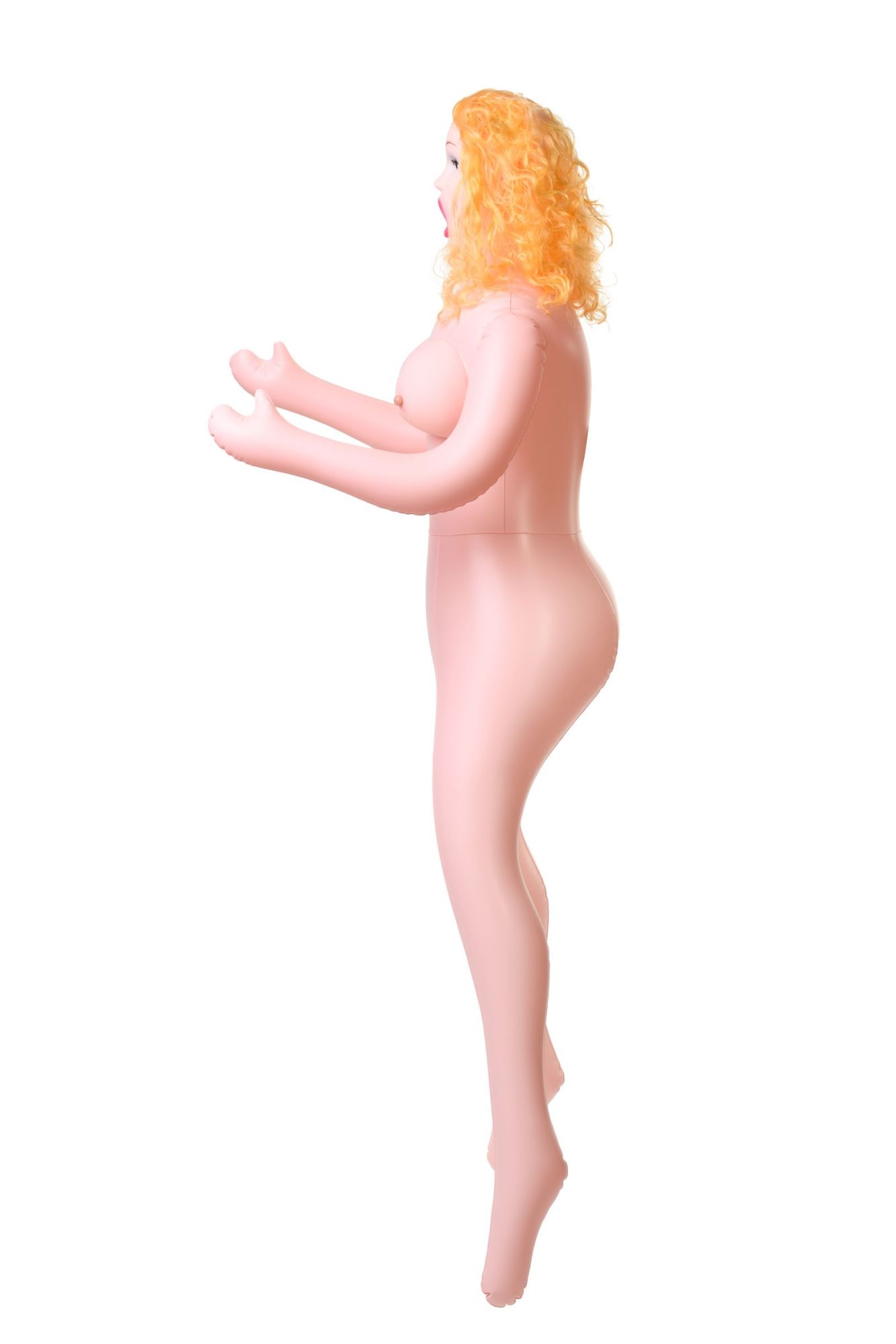 кукла надувная dolls-x by toyfa celine с реалистичной головой, блондинка, с тремя отверстиями в СПб