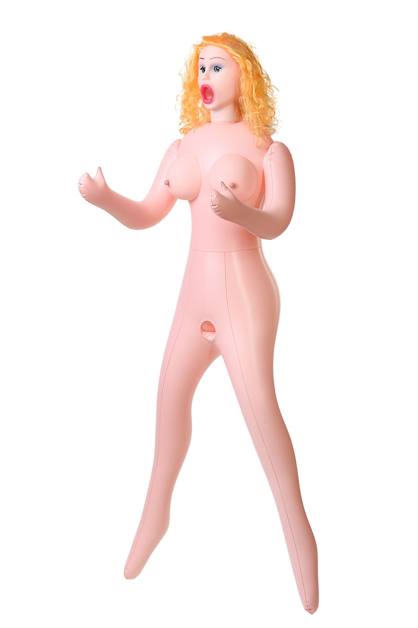 кукла надувная dolls-x by toyfa celine с реалистичной головой, блондинка, с тремя отверстиями в СПб