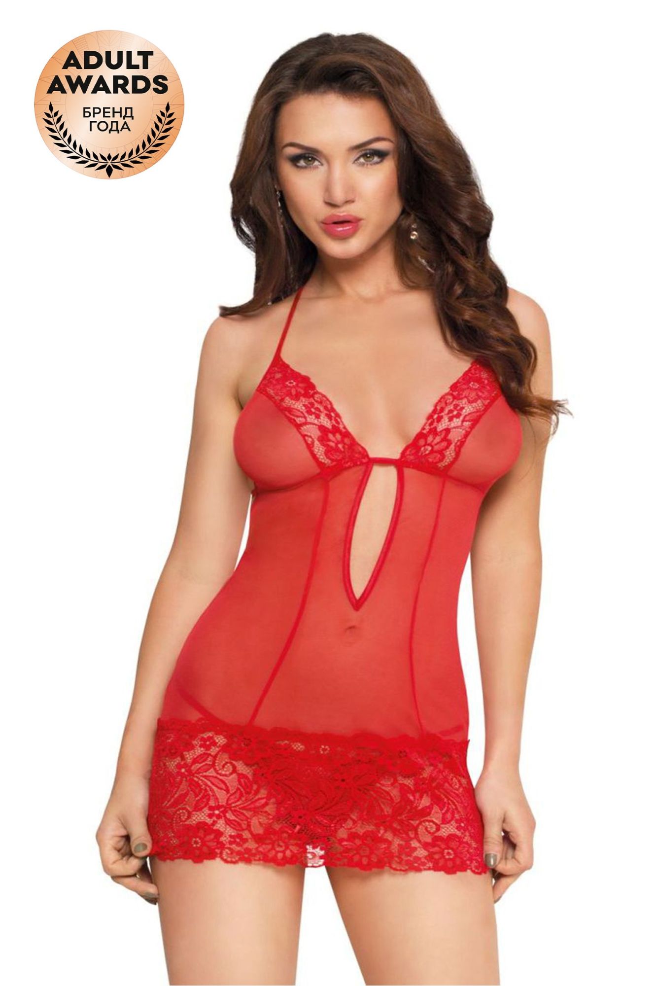 Эротическое комбинация и стринги softline collection larisa, красный, m/l в СПб