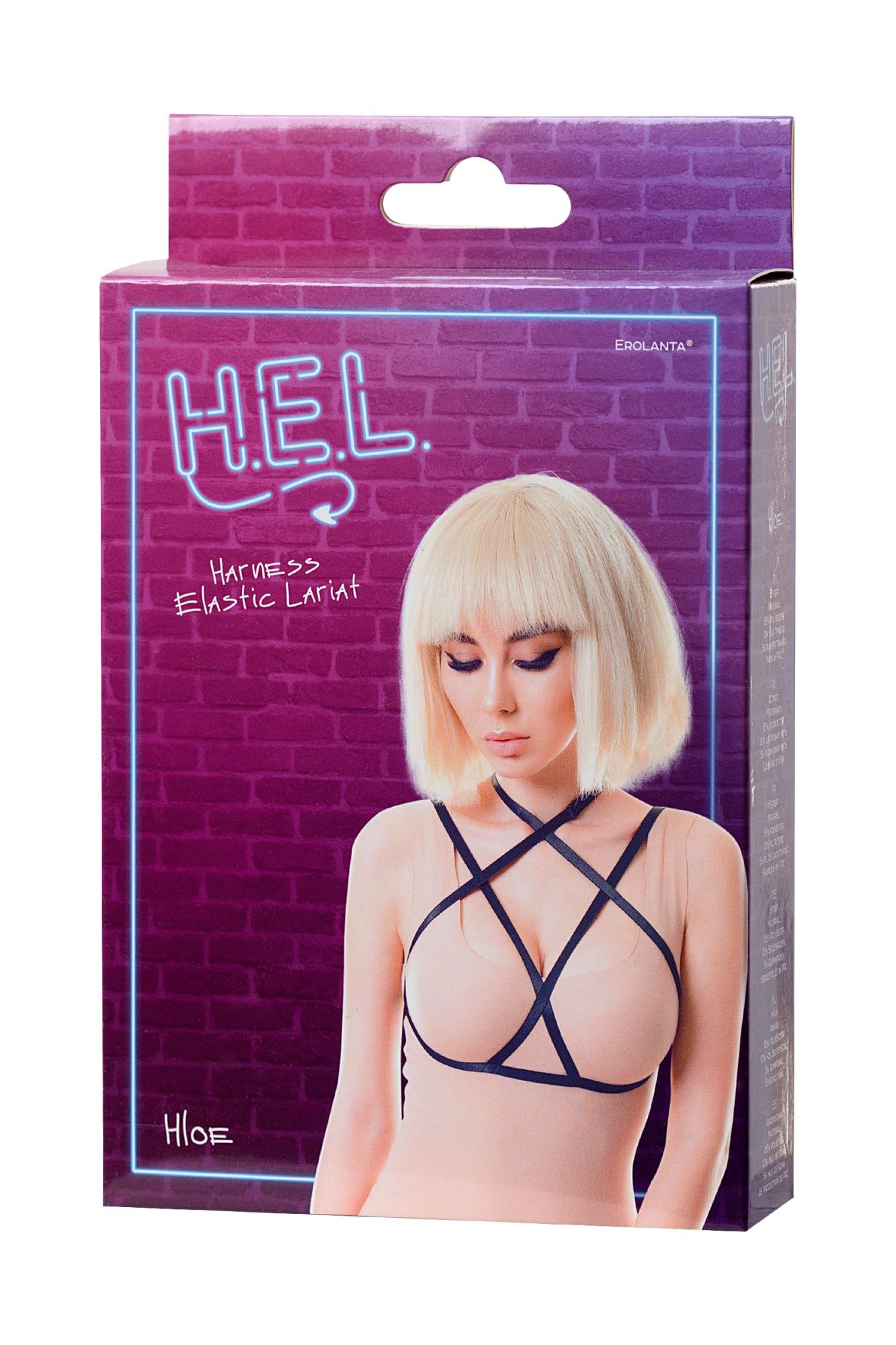 Эротическое стреп h.e.l. hloe, текстиль, черный, os в СПб
