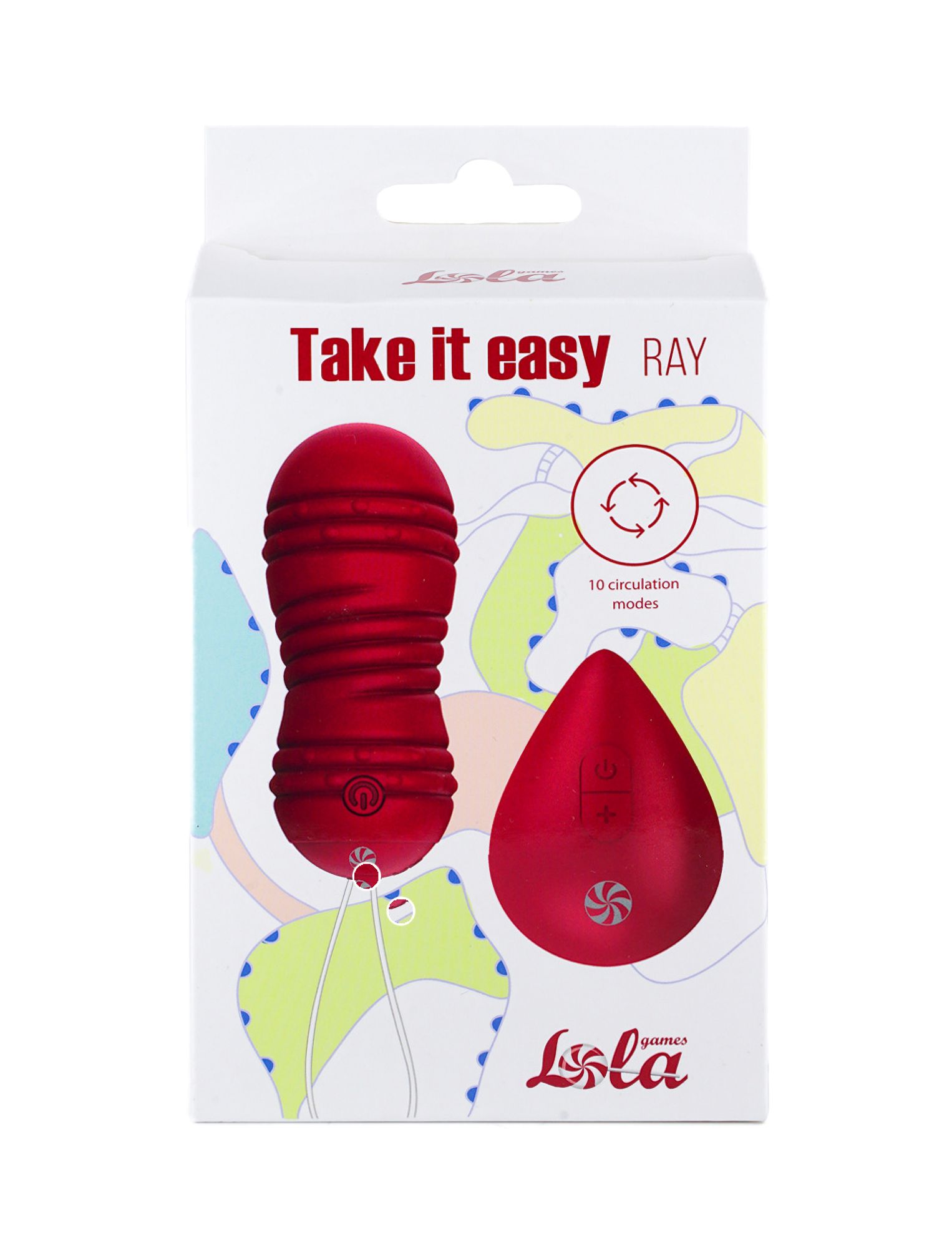 виброшарики с циркуляцией на пульте управления take it easy ray wine red 9021-12lola в СПб