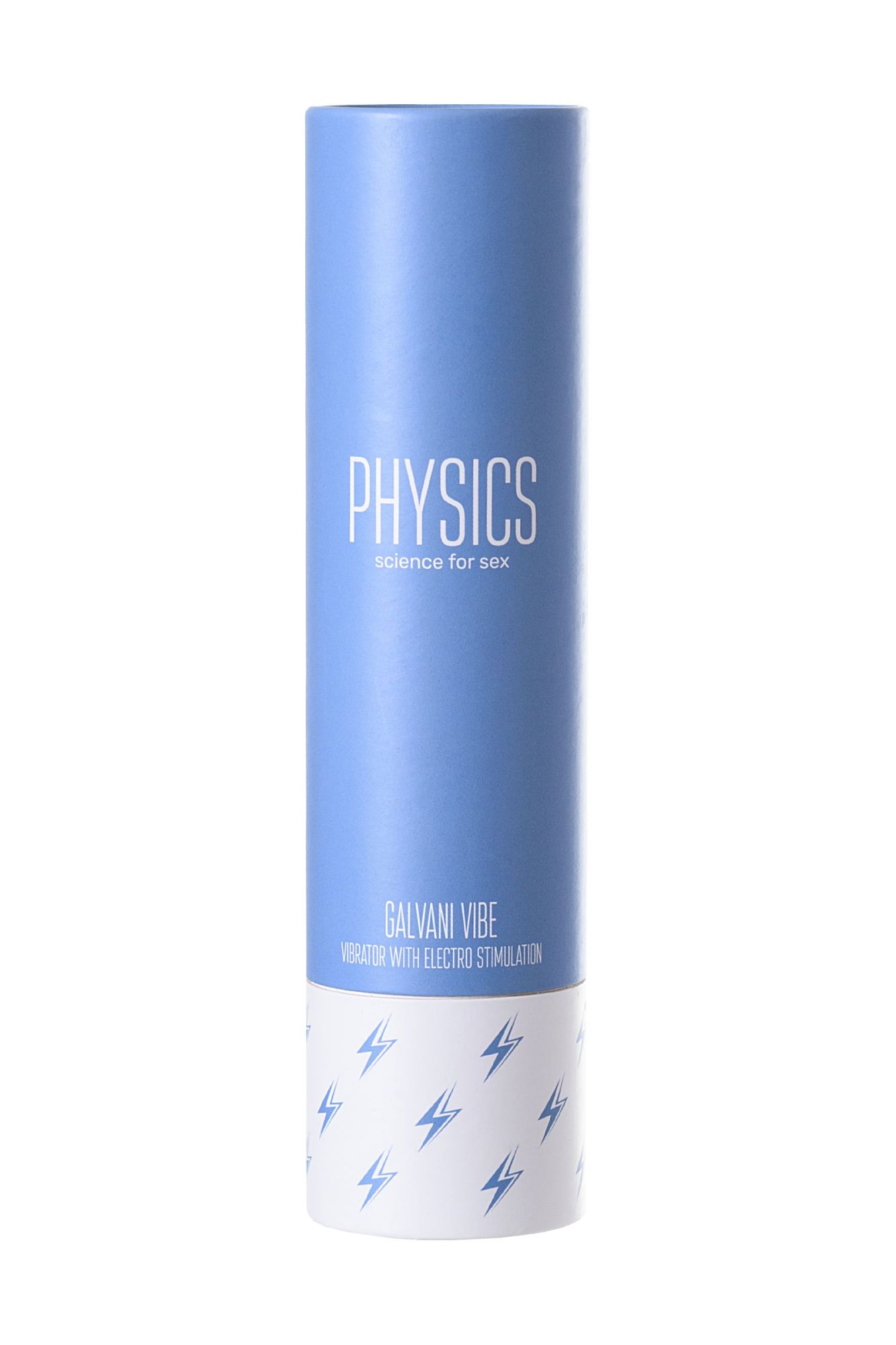 вибратор с электростимуляцией physics galvani vibe, силикон, голубой, 21 см в СПб