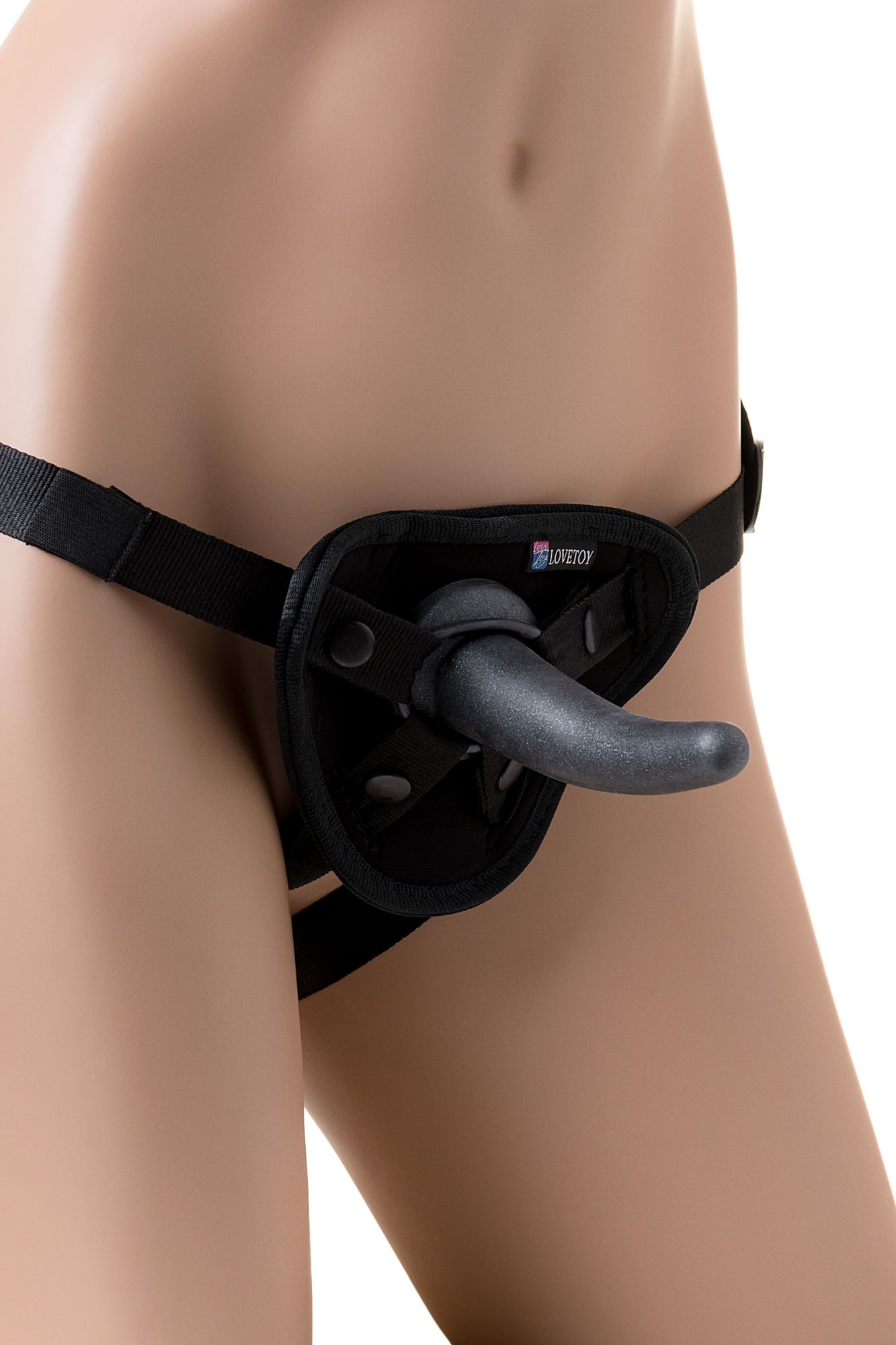 страпон на креплении lovetoy uni strap 7" harness best of all, телесный в СПб