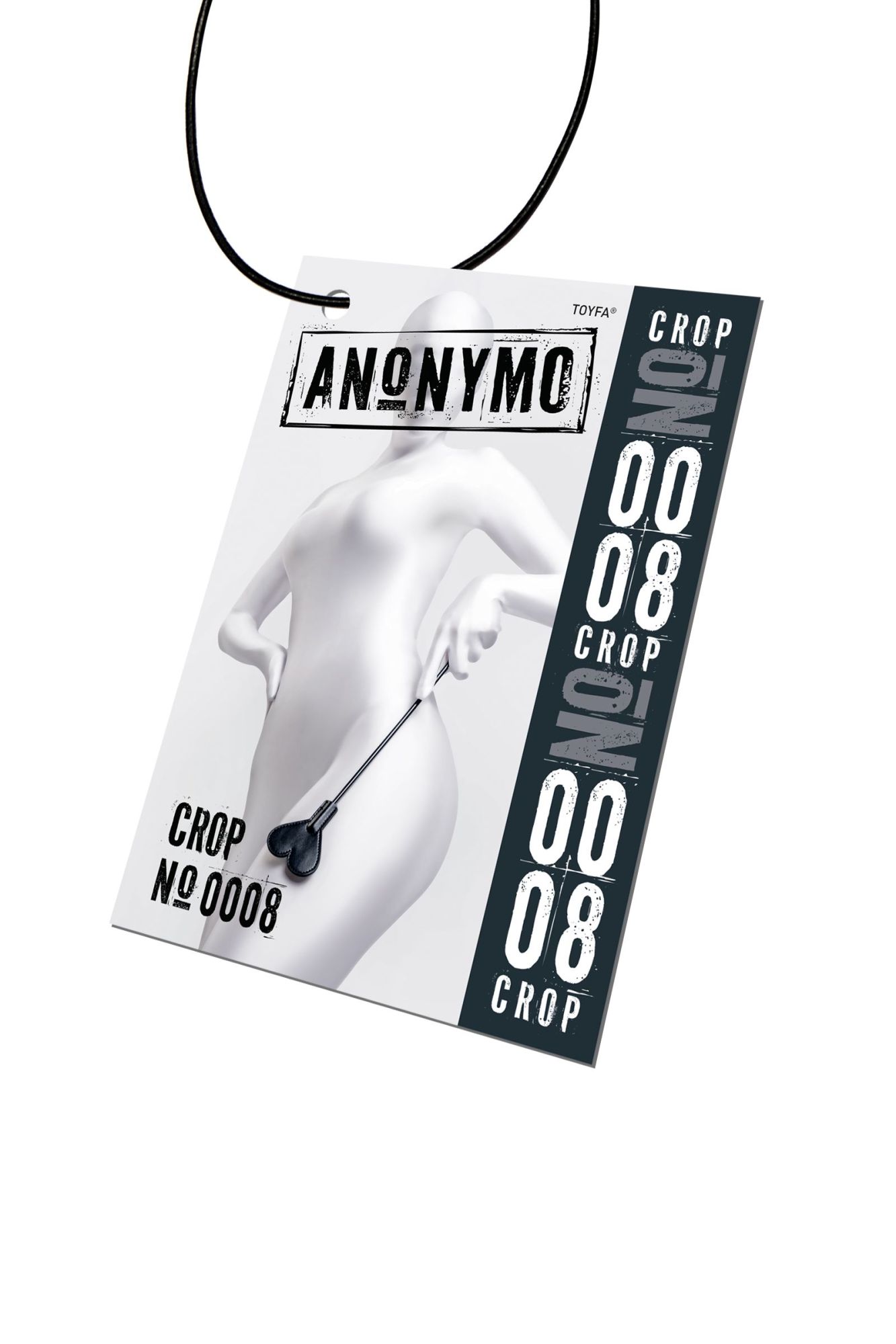 стек anonymo #0008, pu кожа, чёрный, 35 см в СПб