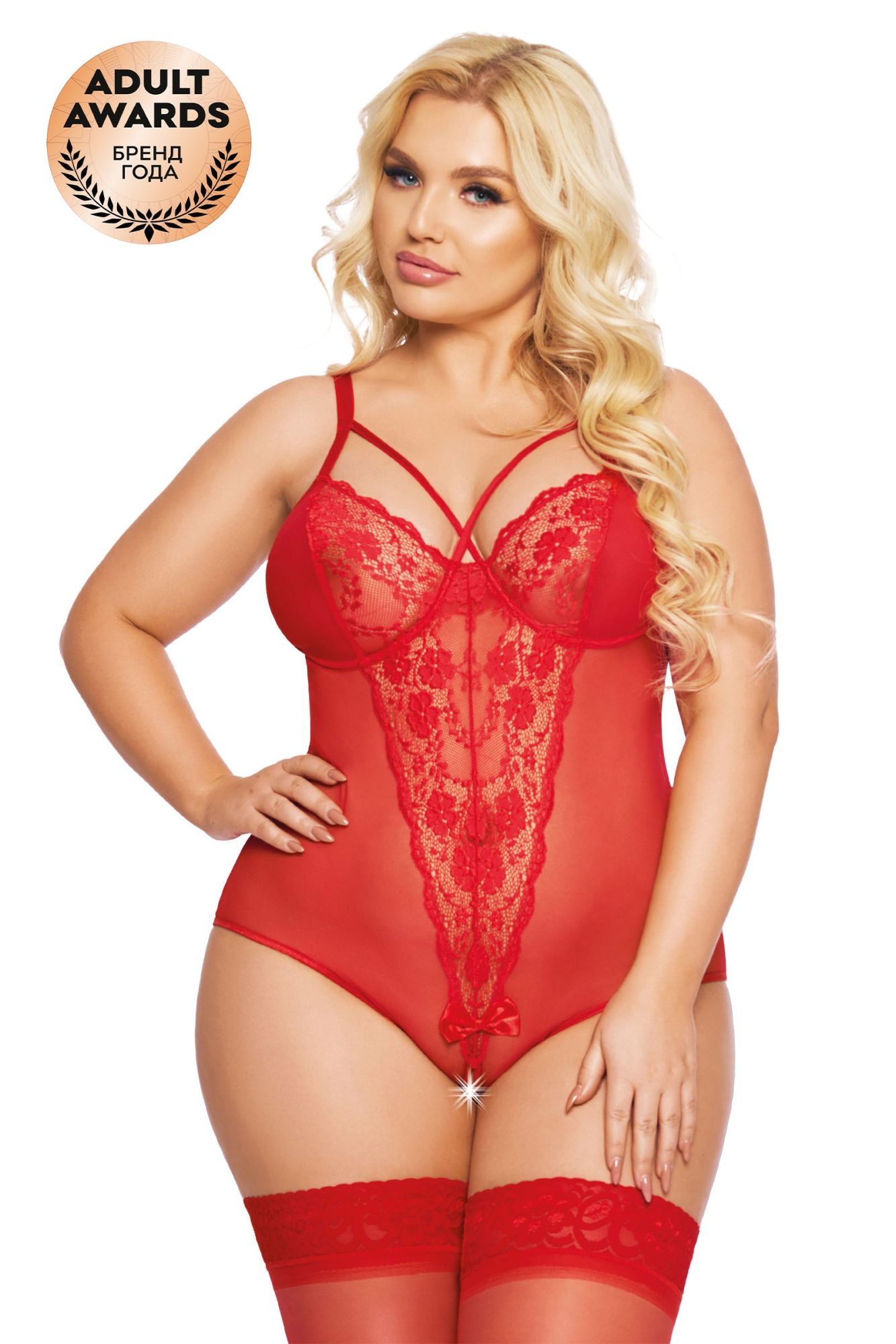 Эротическое боди softline collection amanda, красный, xxxl в СПб