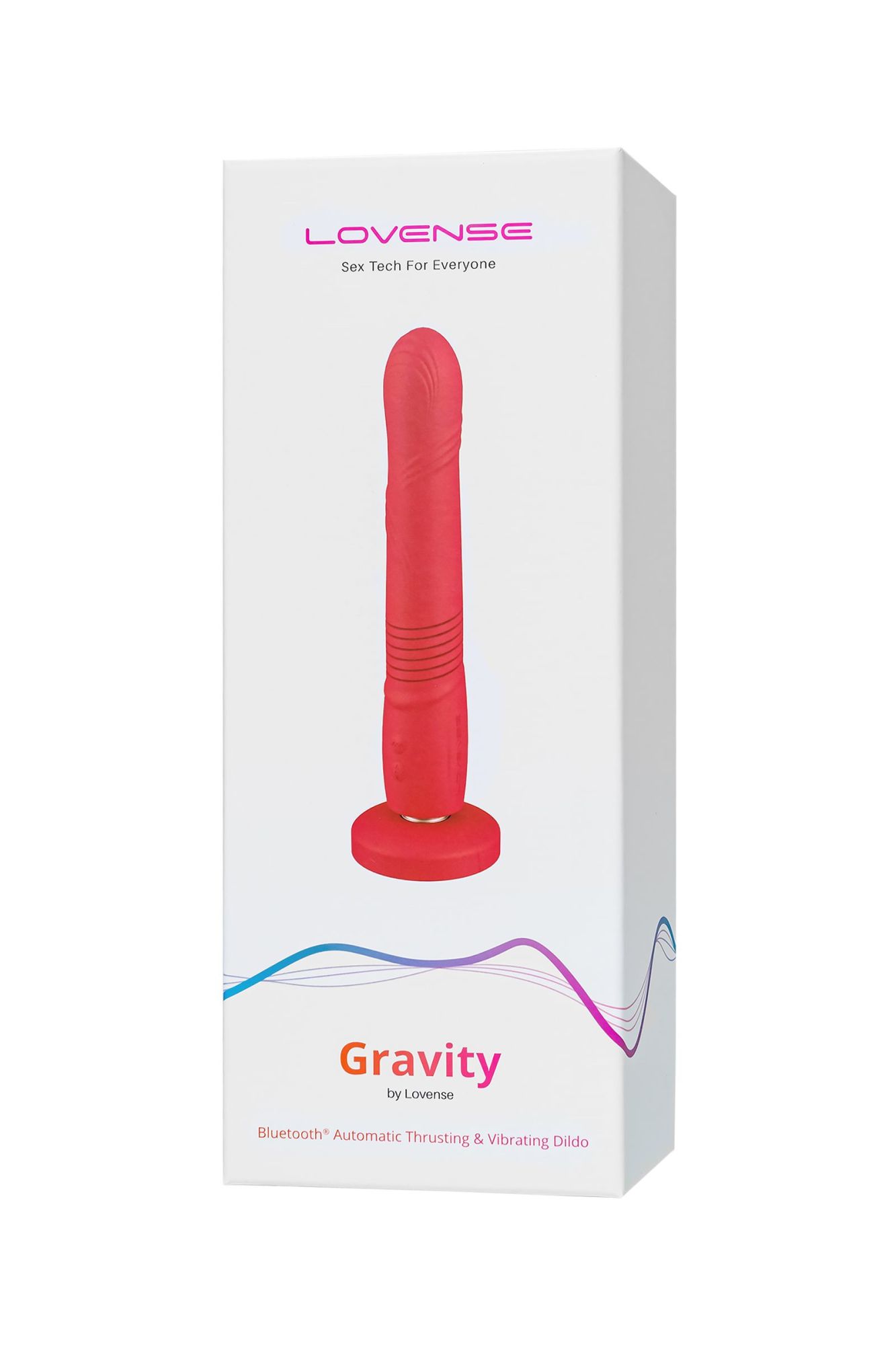 пульсатор gravity lovense tpe, красный, силикон, 25,9 см в СПб