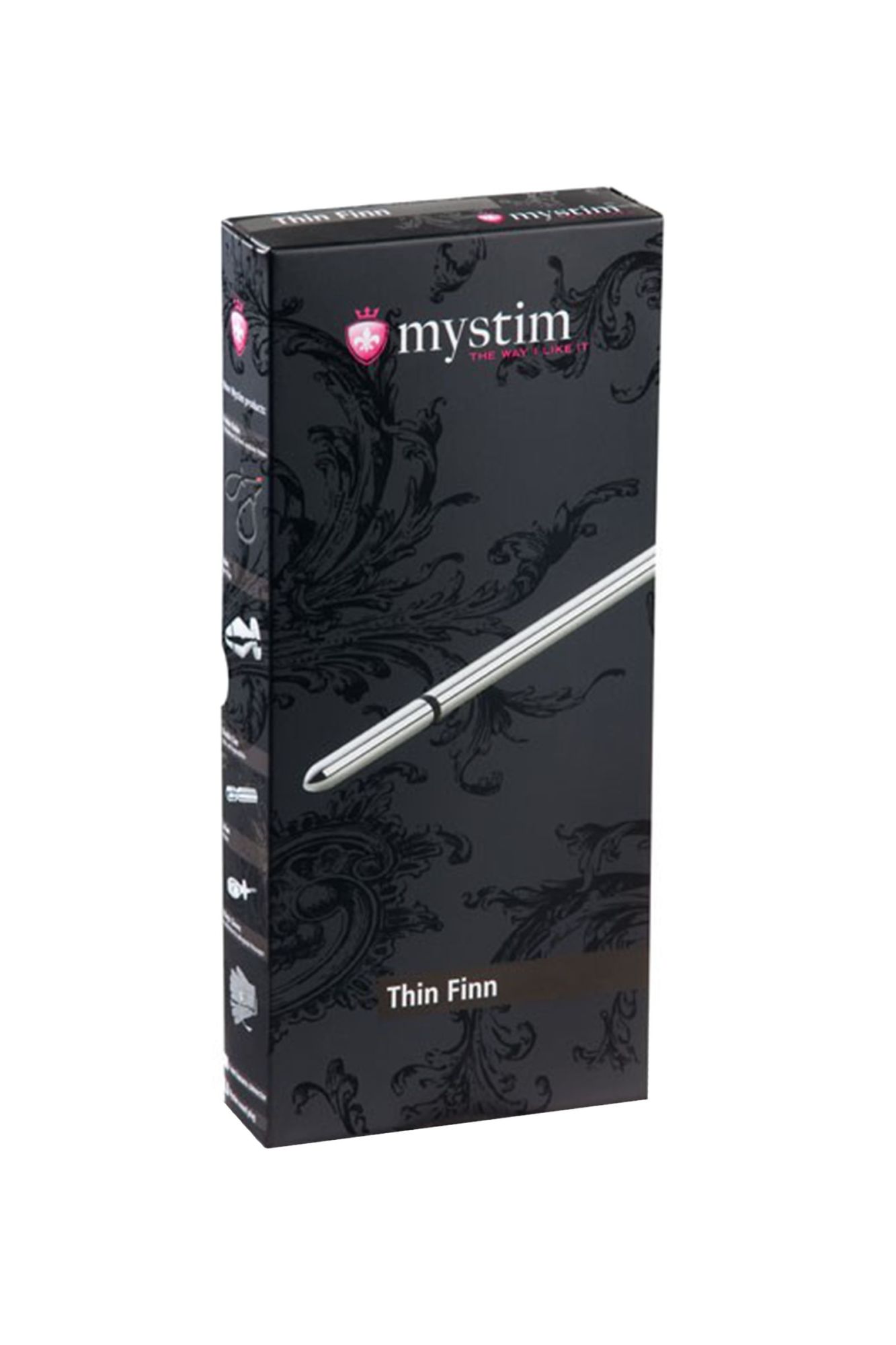 электростимулятор уретры mystim thin finn, хирургическая сталь, серебряный, 25 см в СПб