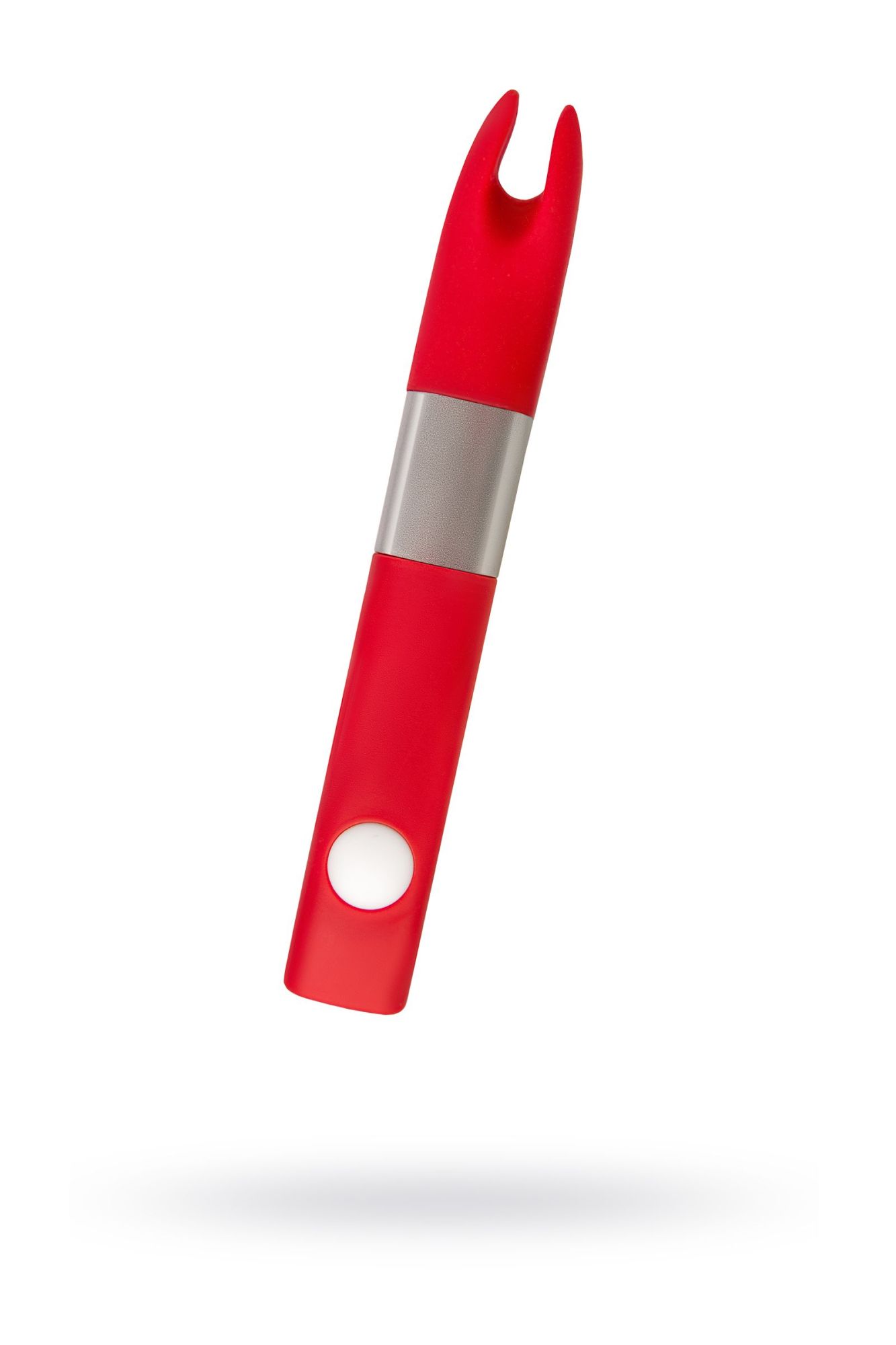 вибратор клиторальный qvibry 4gb usb памяти, силикон, красный, 12 см в СПб
