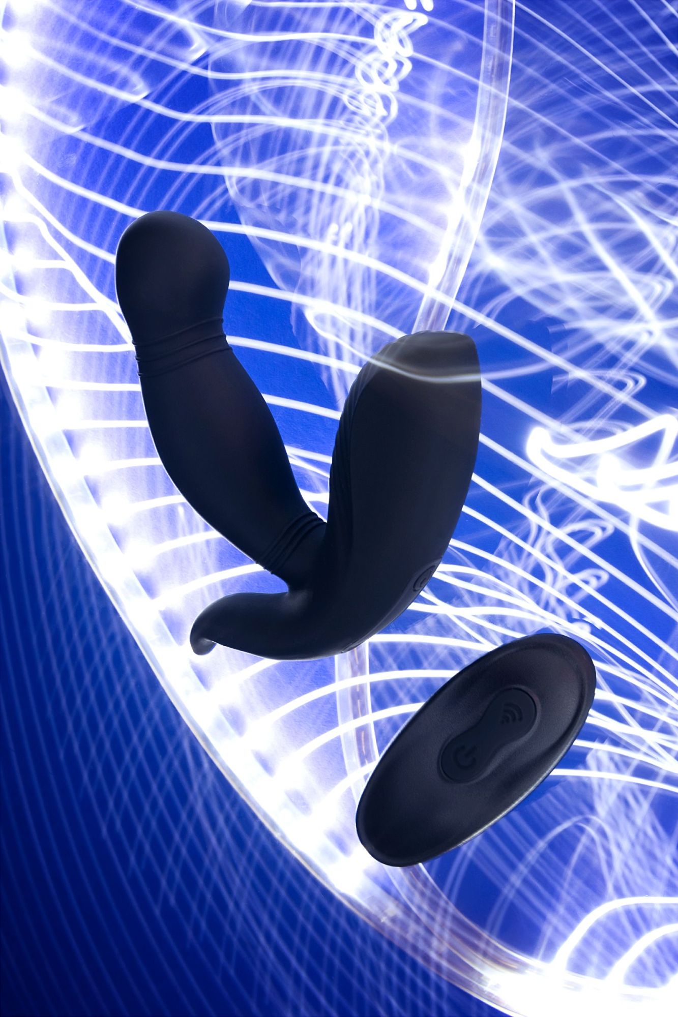 стимулятор простаты pppvibe 9 w motor, силикон, черный, 12 см в СПб