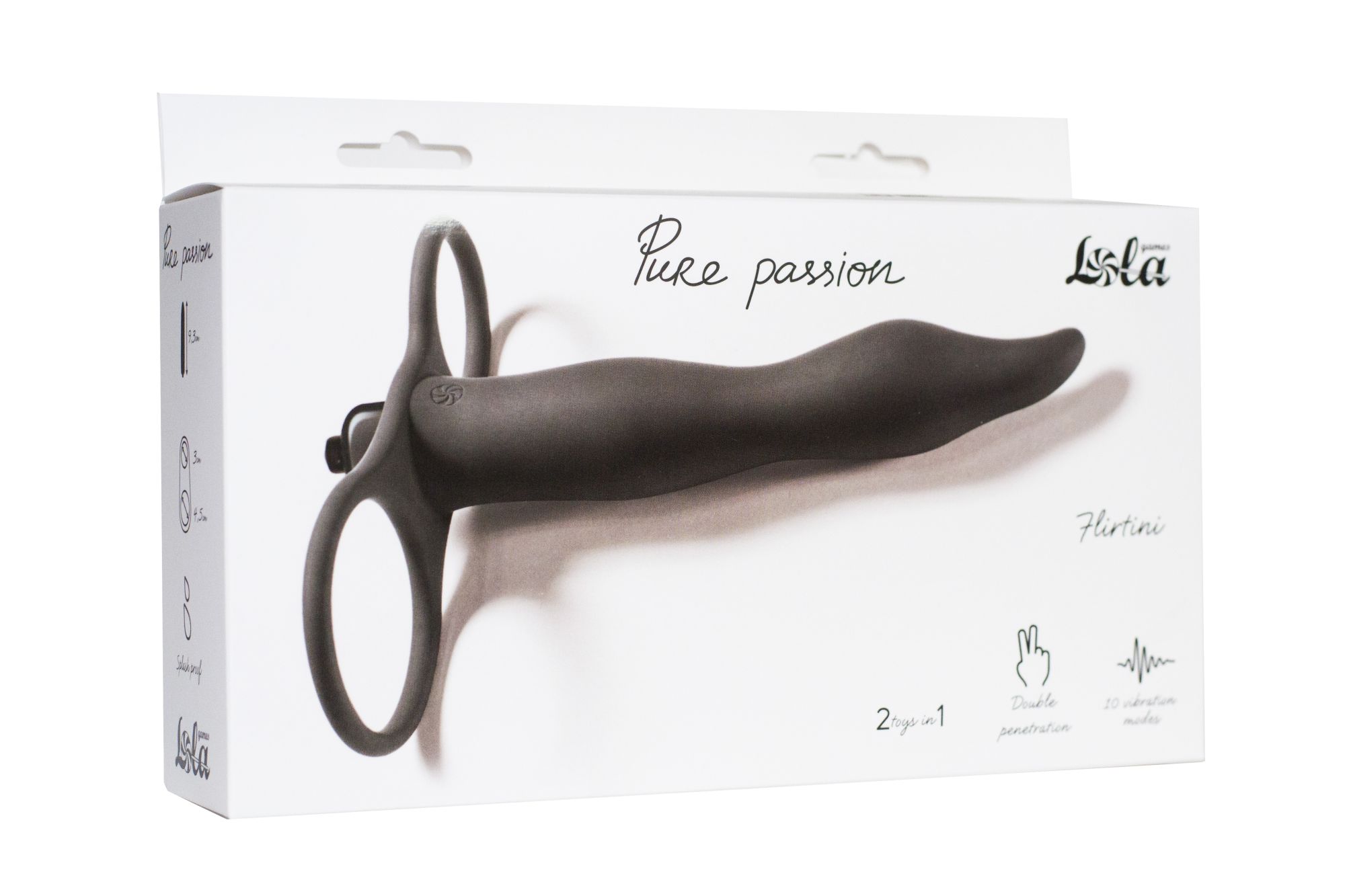 вибронасадка для двойного проникновения pure passion flirtini black 1204-01lola в СПб