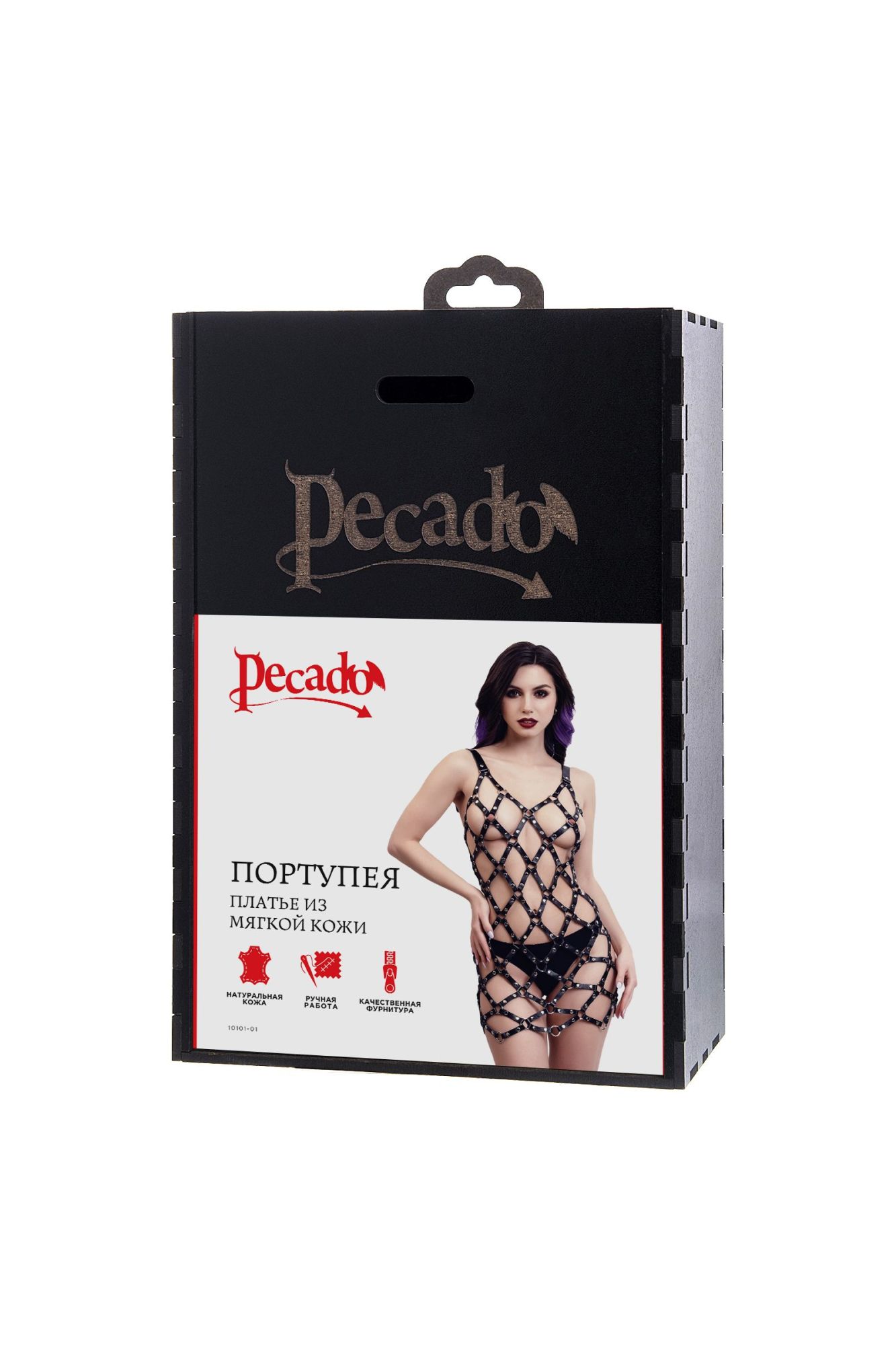 Эротическое портупея-платье pecado bdsm, из мягкой кожи, натуральная кожа, черный в СПб