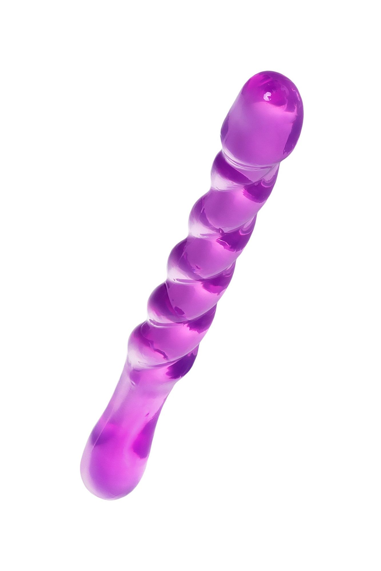 двусторонний фаллоимитатор a-toys by toyfa tanza, tpe, фиолетовый, 27,5 см в СПб