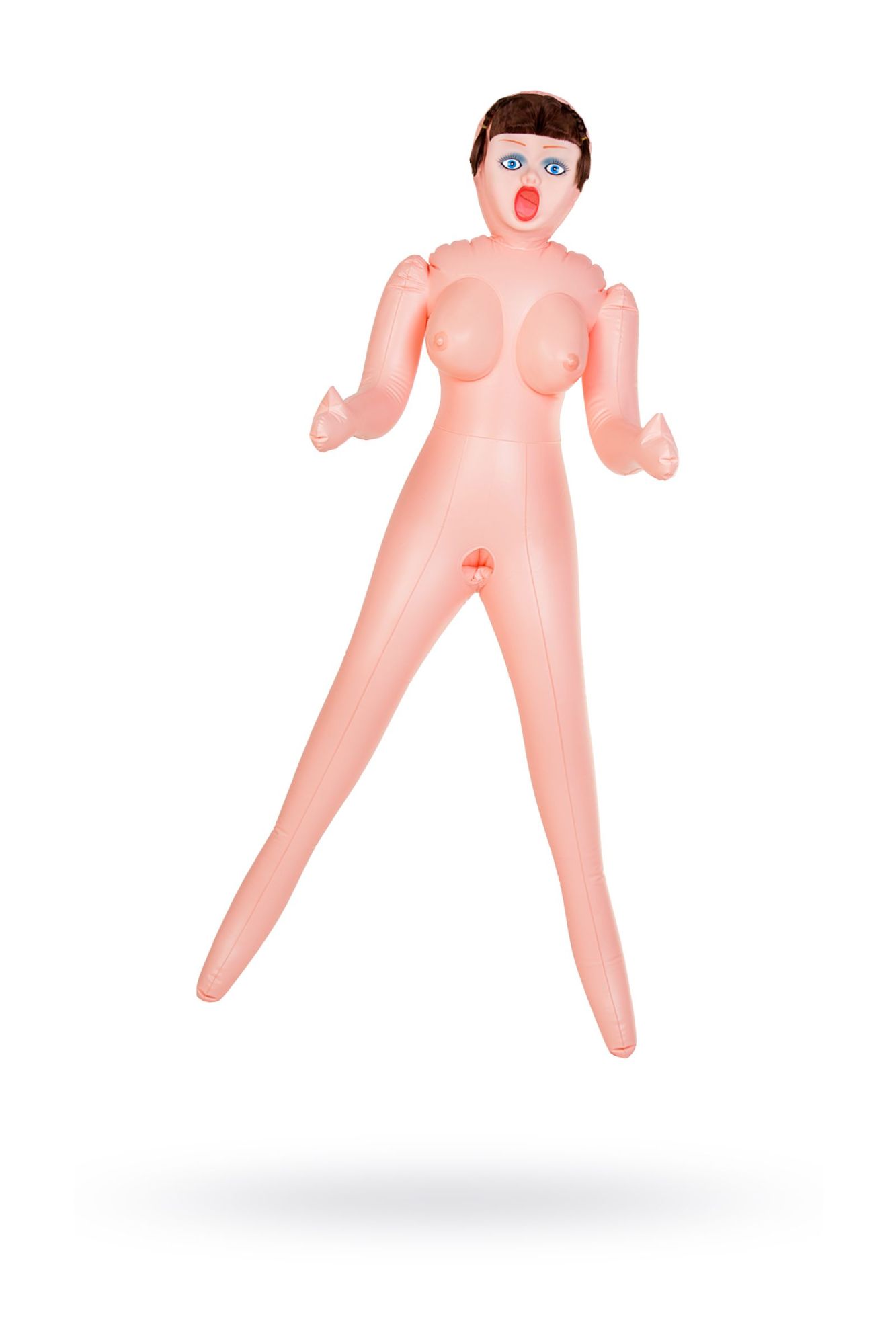 кукла надувная dolls-x by toyfa grace, шатенка, с тремя отверситями, кибер вставка: вагина-анус в СПб