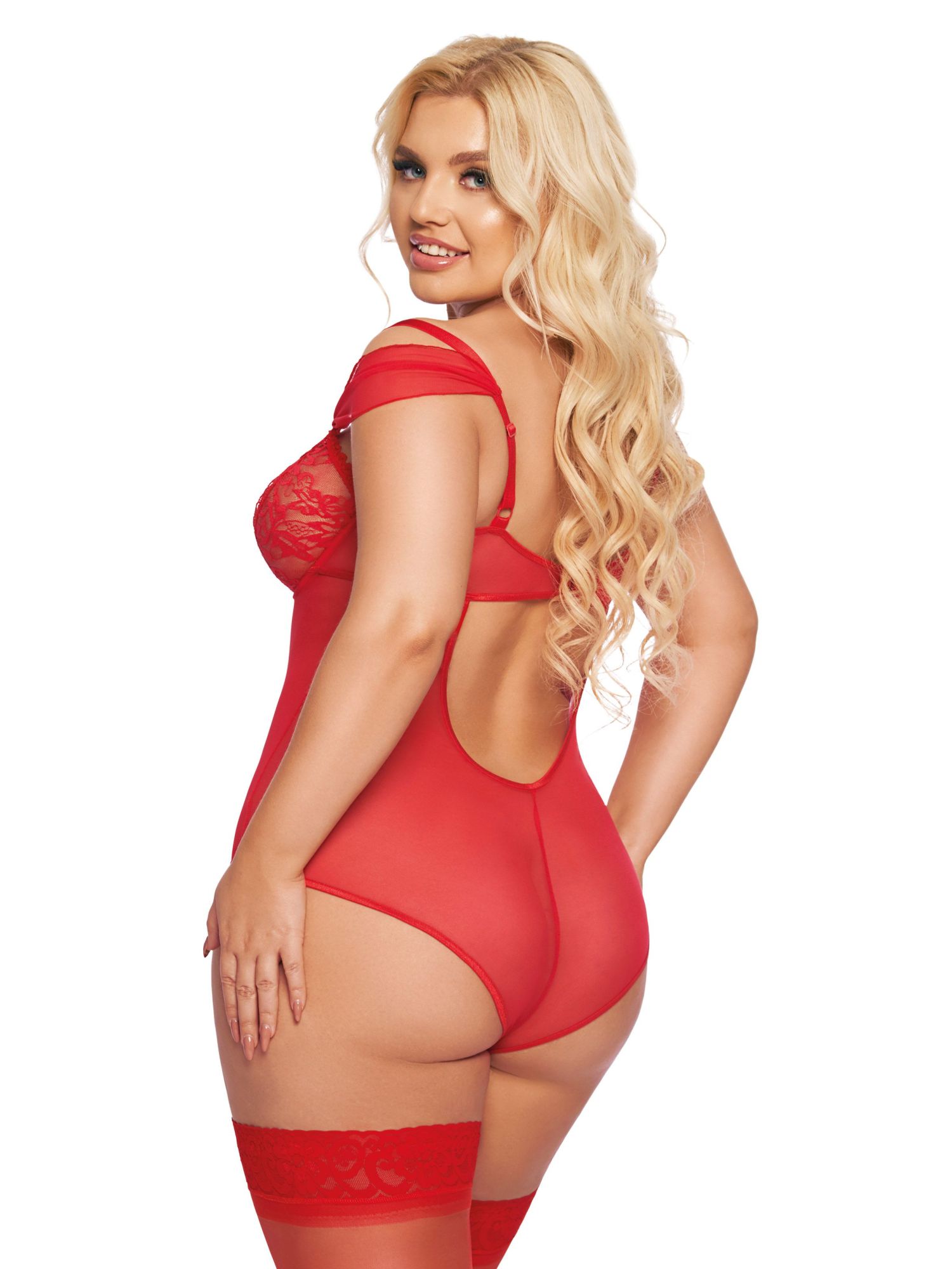 Эротическое боди softline collection dora, красный, xxl в СПб