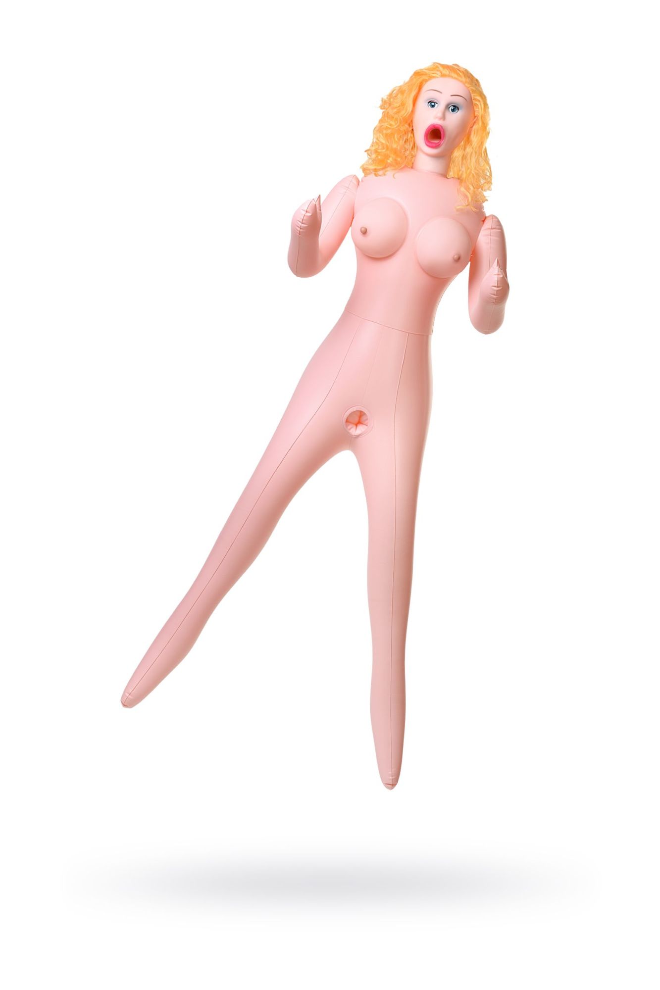 кукла надувная dolls-x by toyfa celine с реалистичной головой, блондинка, с тремя отверстиями в СПб
