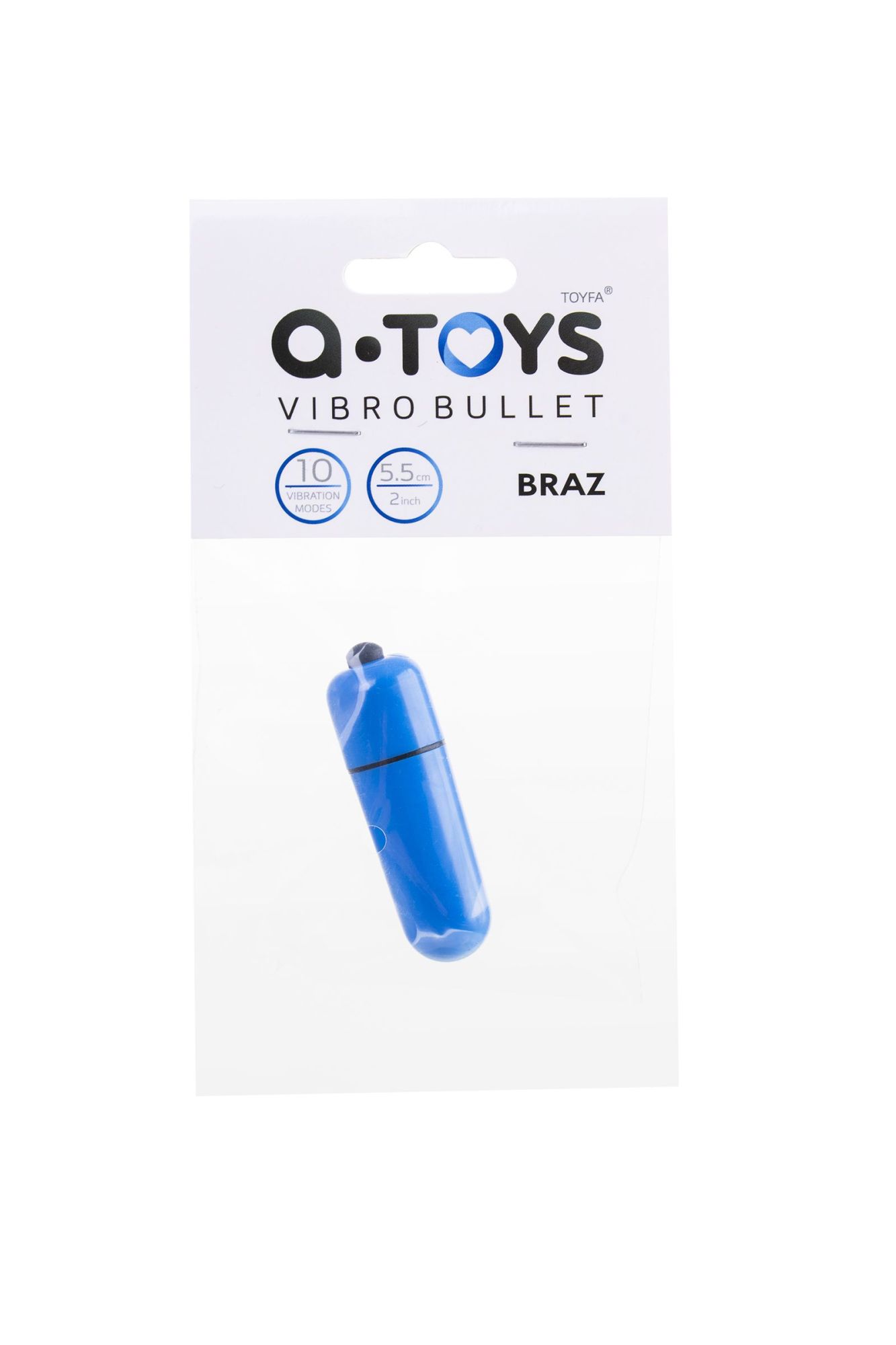 вибропуля a-toys braz, abs пластик, синий, 5,5 см., ø1,7 в СПб