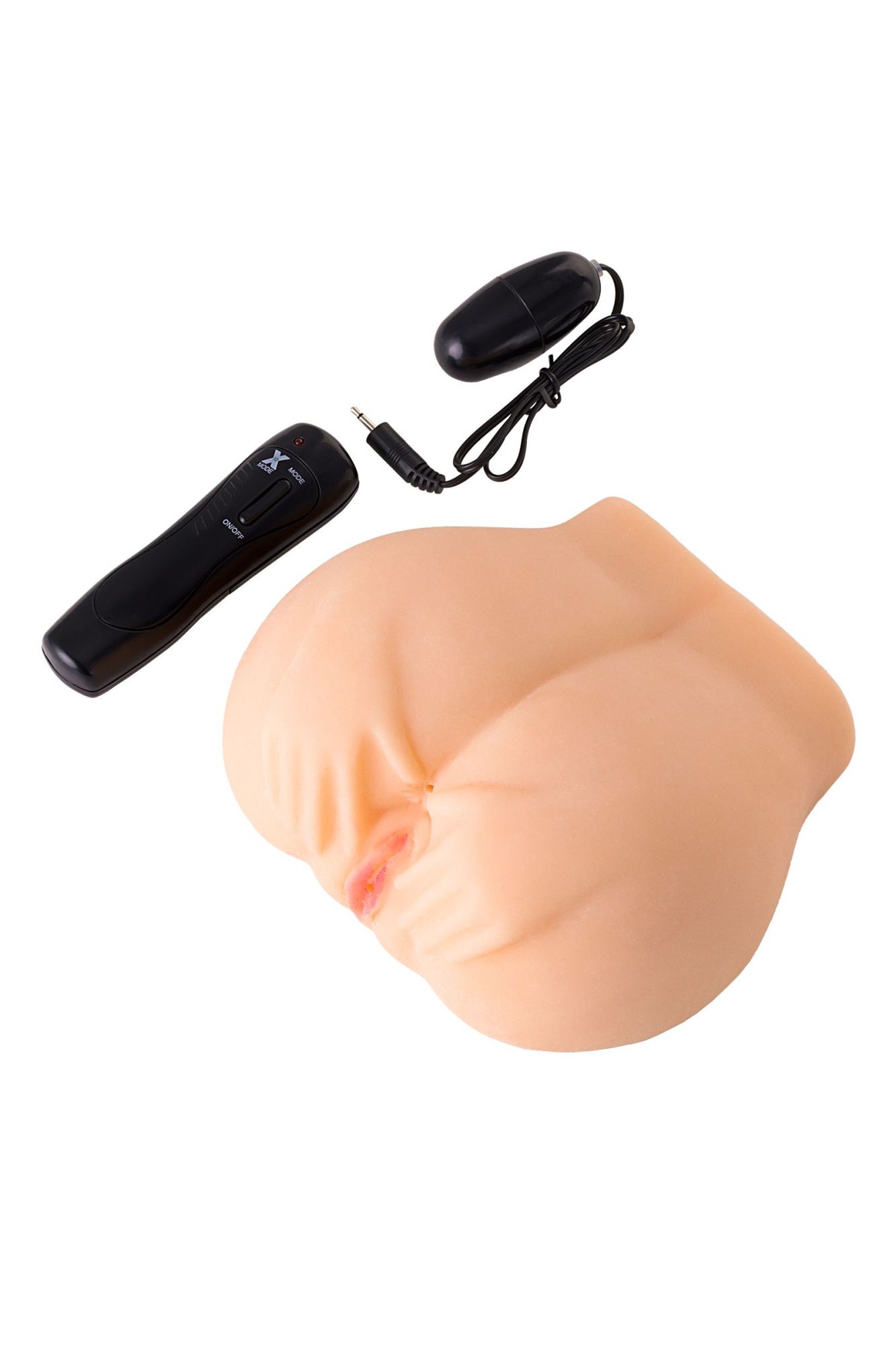 мастурбатор реалистичный toyfa juicy pussy pauline с вибрацией, вагина и анус,tpr, телесный, 14,5 см в СПб