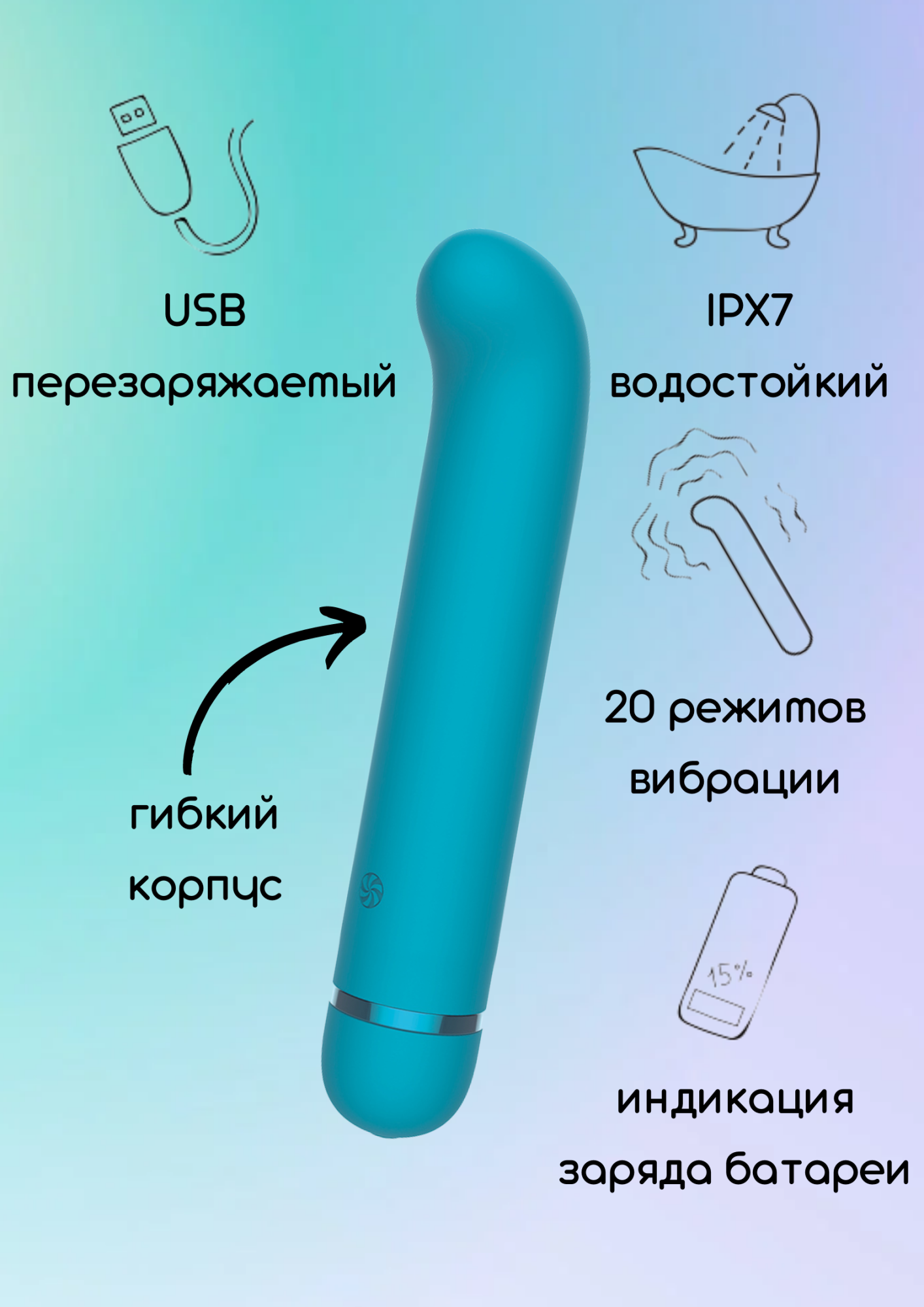 перезаряжаемый вибратор fantasy flamie blue 7912-03lola в СПб