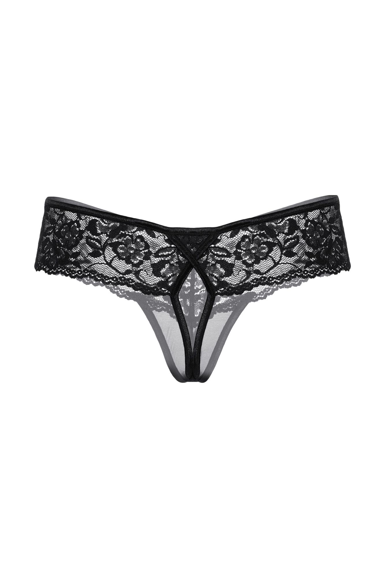 Эротическое трусики кружевные softline collection, черный, s/m в СПб