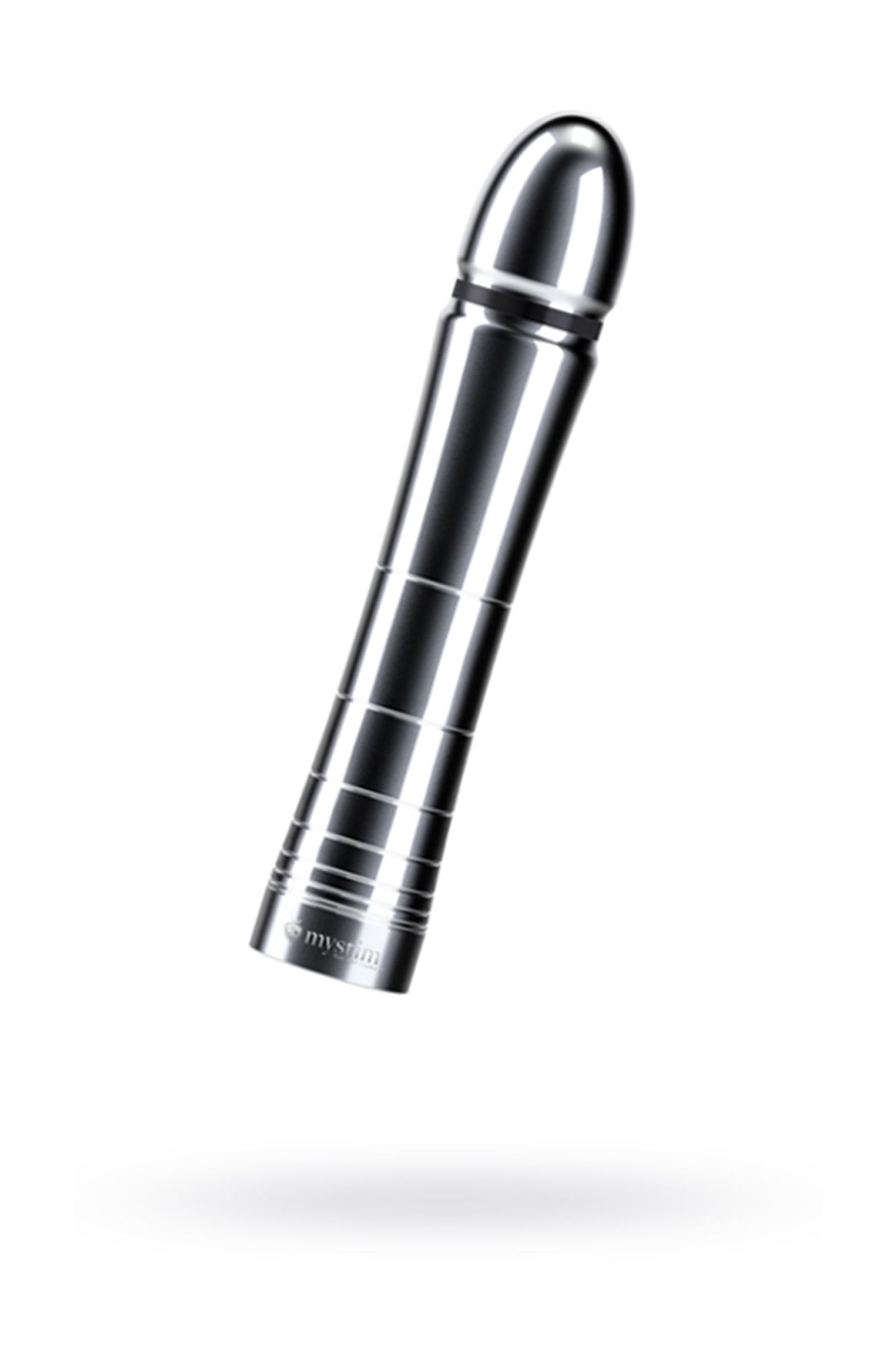 фаллоимитатор mystim glossy glen, электростимуляция, хирургическая сталь, серебряный, 14 см в СПб
