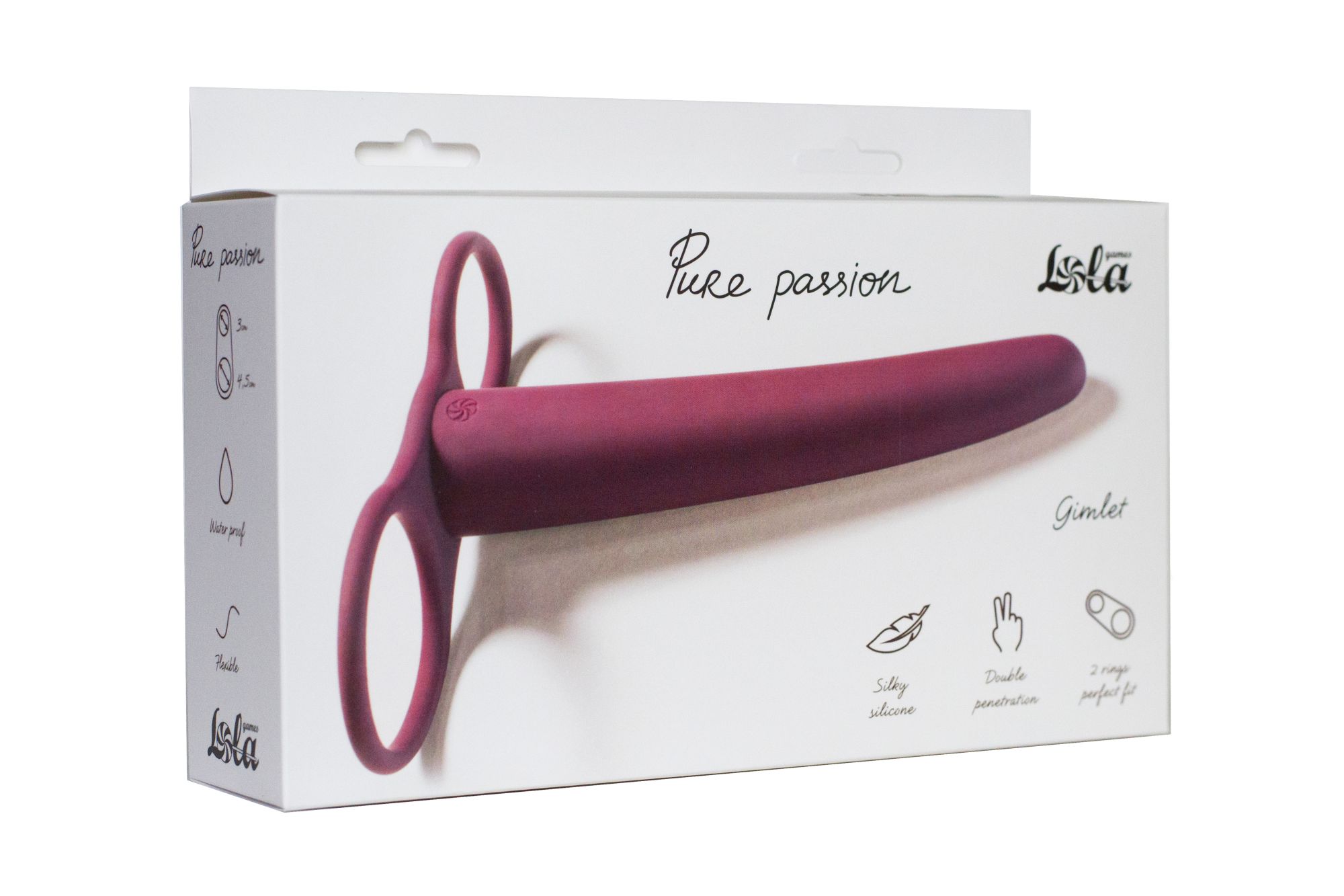 насадка для двойного проникновения pure passion gimlet wine red 1200-02lola в СПб