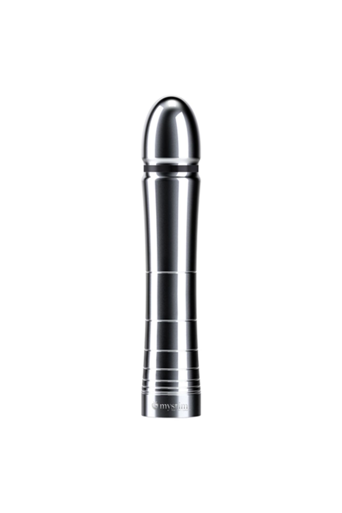 фаллоимитатор mystim glossy glen, электростимуляция, хирургическая сталь, серебряный, 14 см в СПб
