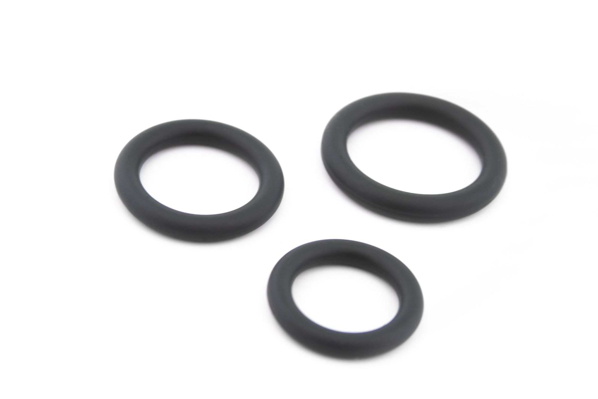 набор из трех эрекционных колец no.25 - cockring set - grey в СПб
