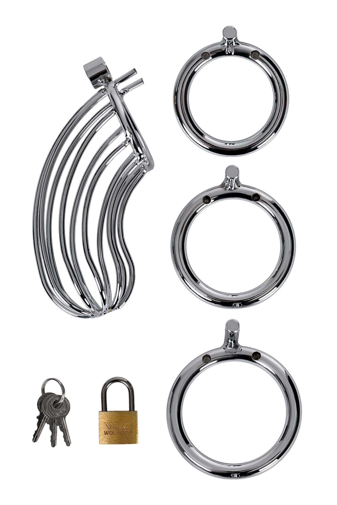 пояс верности мужской toyfa metal, серебряный в СПб